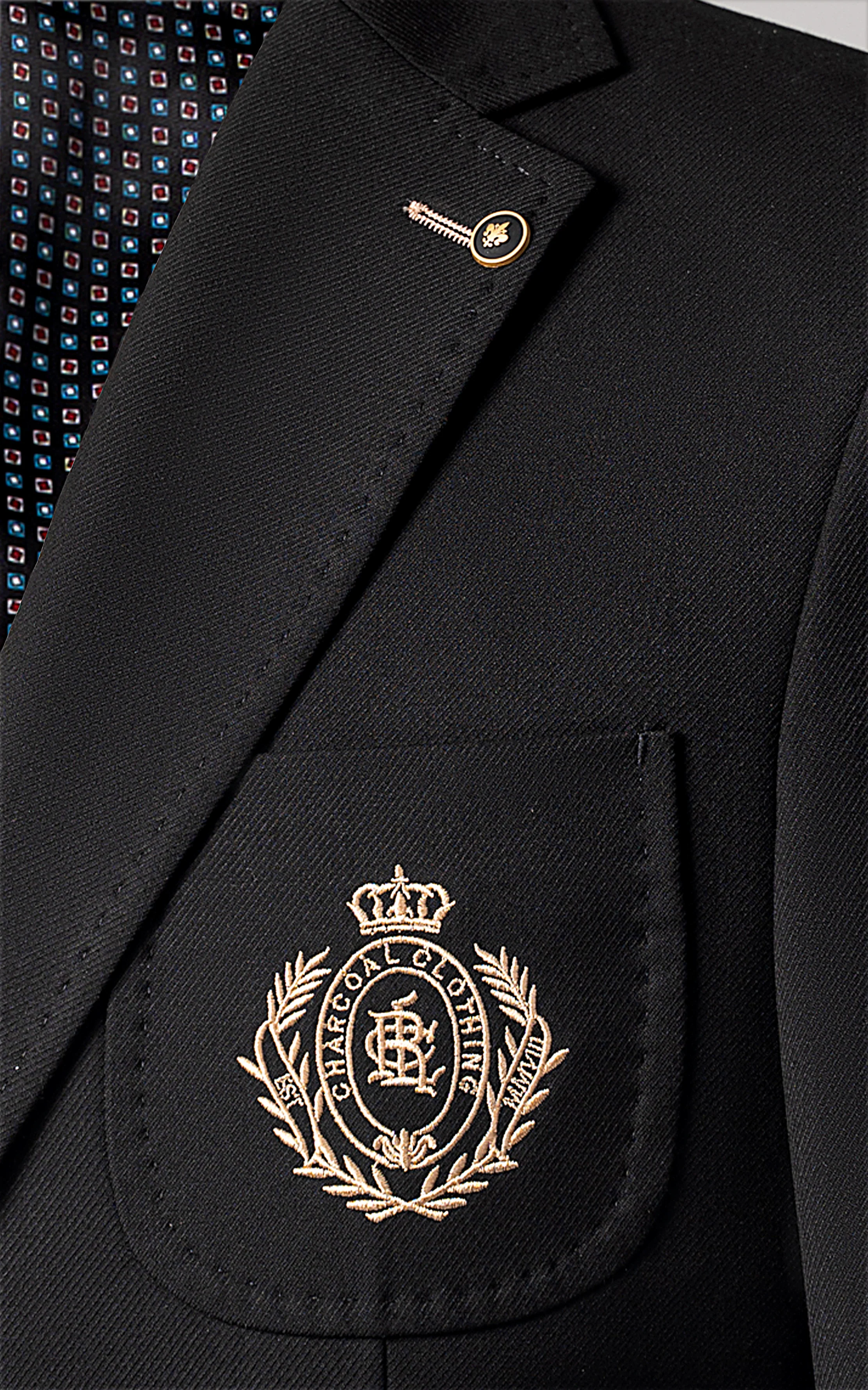 EXECUTIVE TAILORED MEN'S COAT BLACK - Image 2