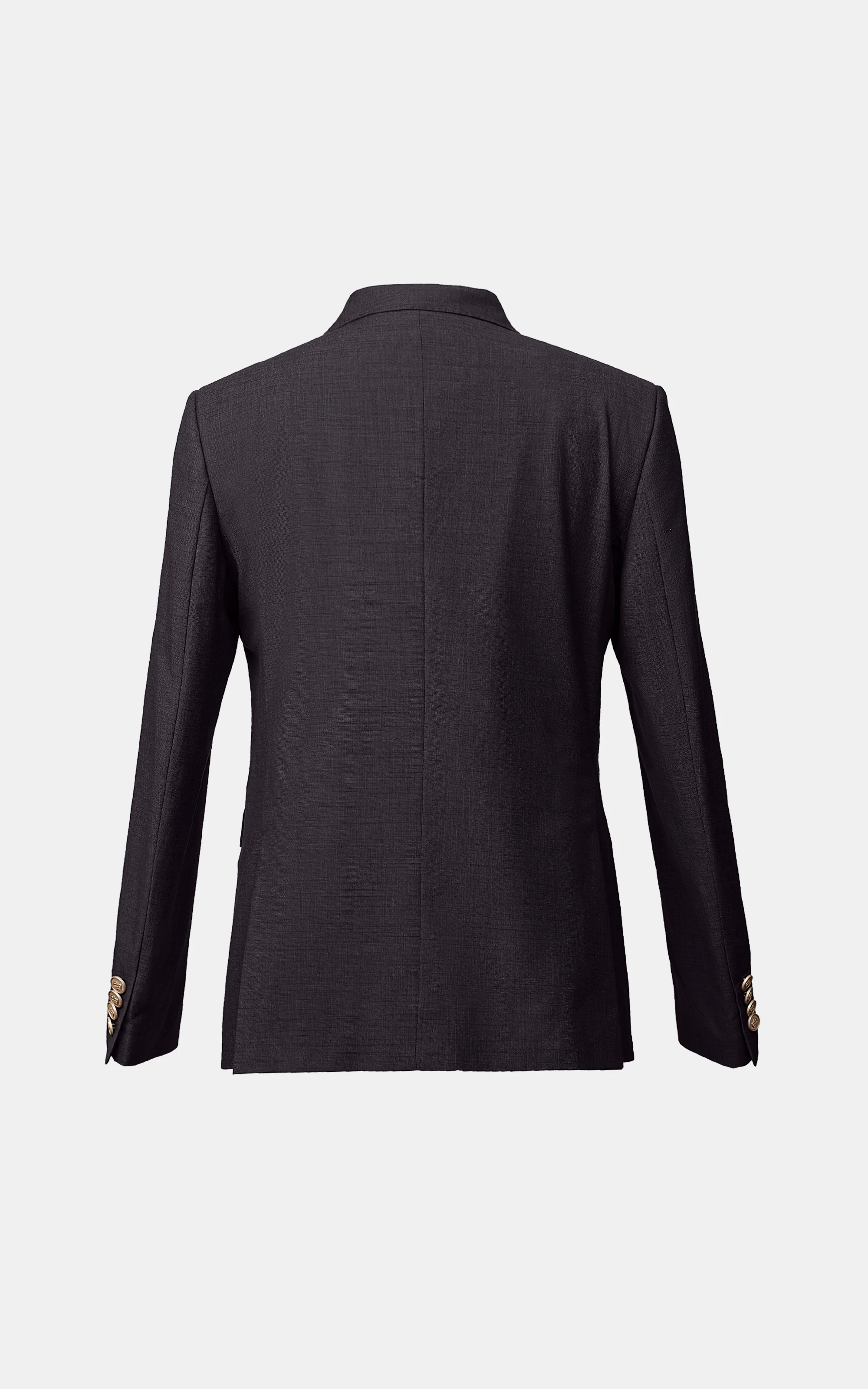CASUAL COAT DOUBLE BREASTED DARK BROWN - Image 5