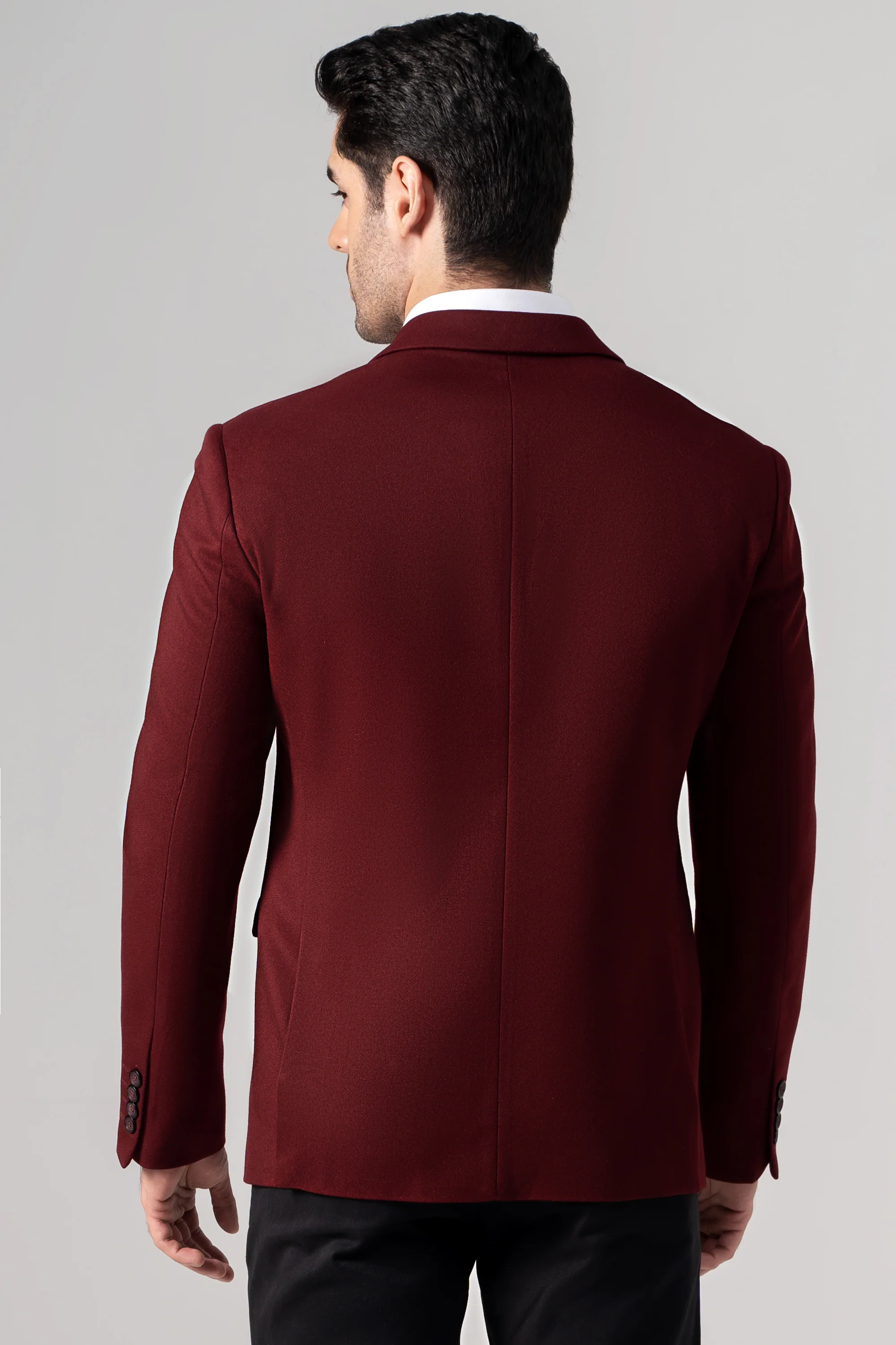 CASUAL COAT MAROON - Image 4