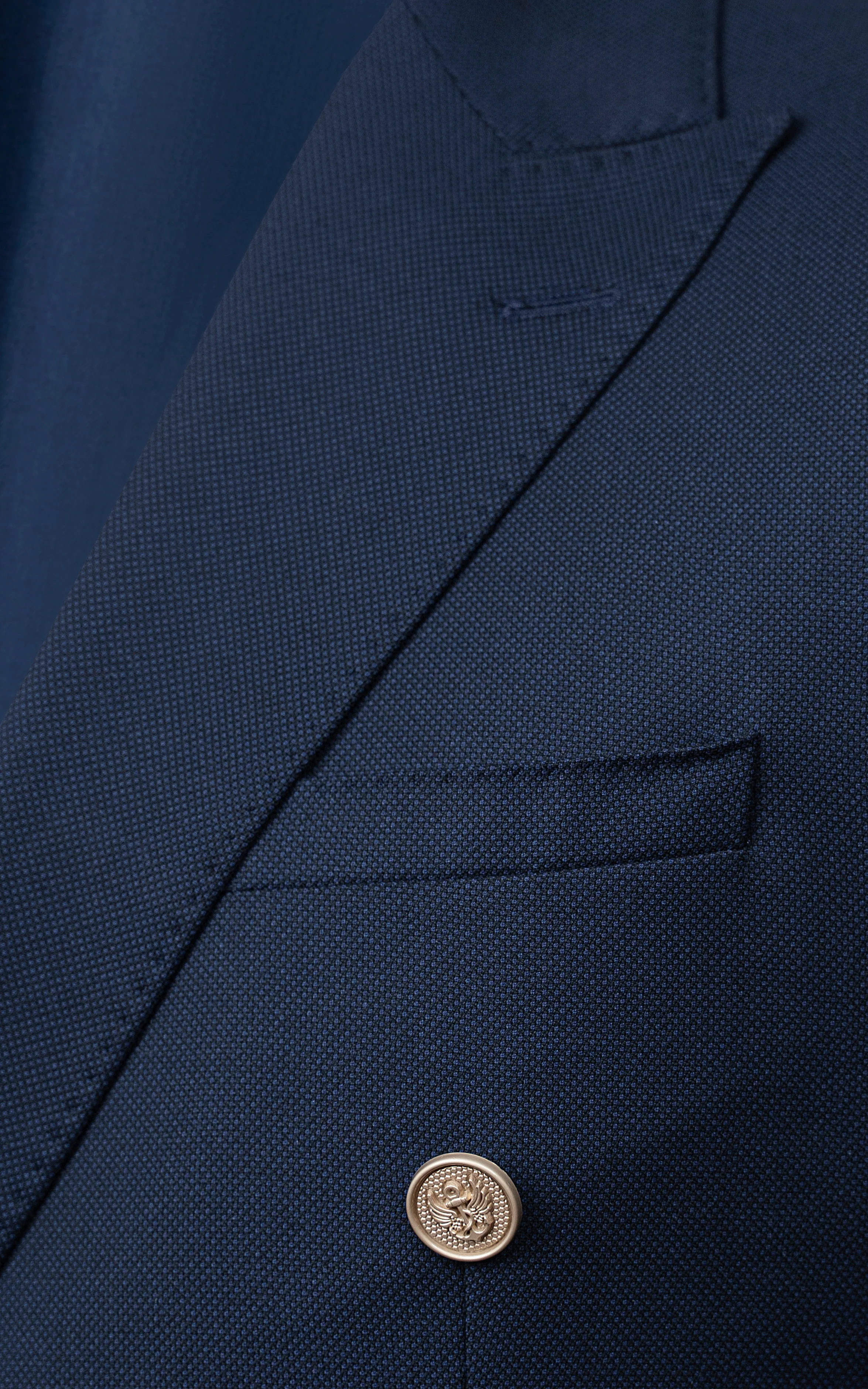 CASUAL COAT DOUBLE BREASTED NAVY - Image 2