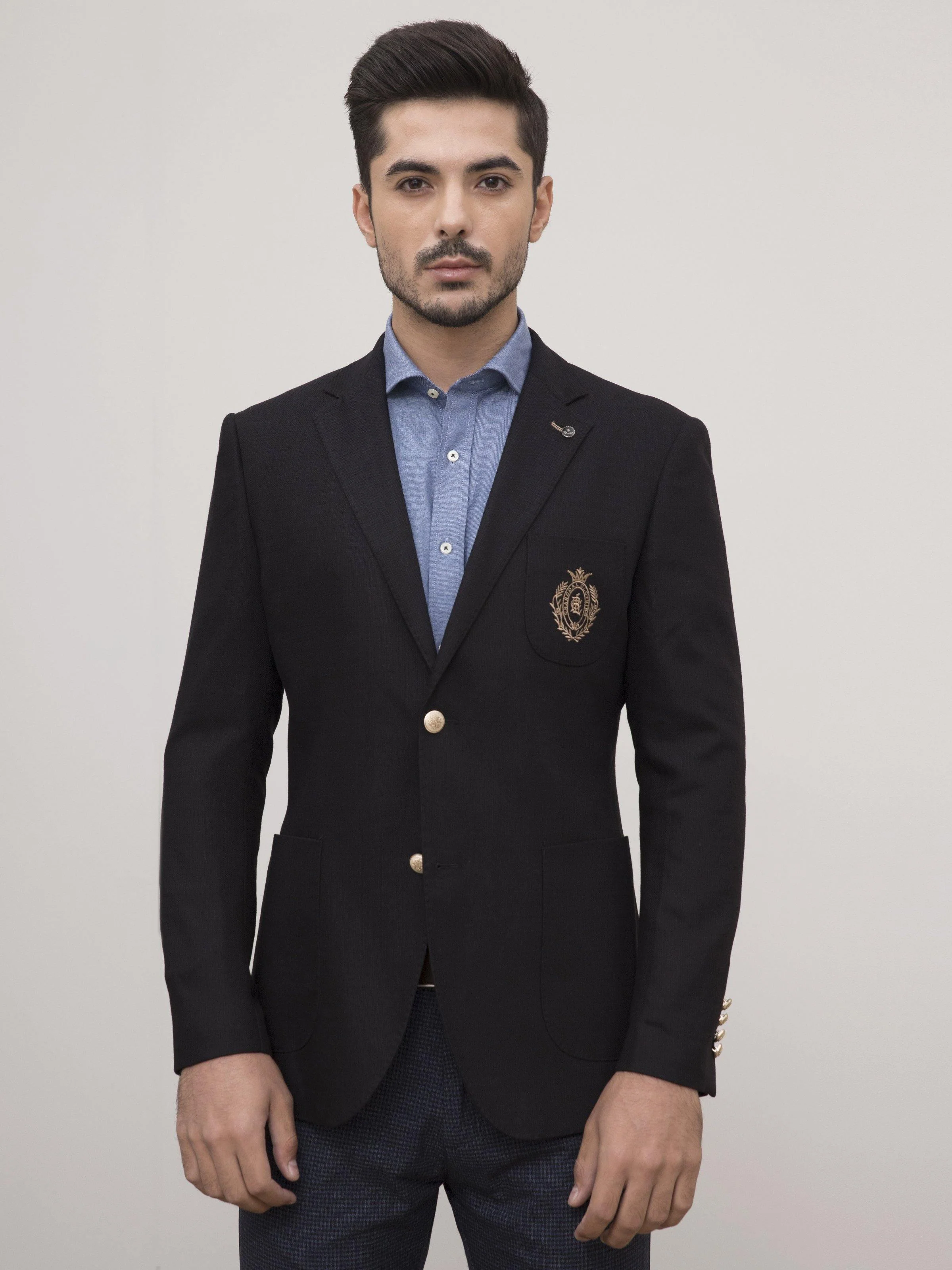 CASUAL COAT SLIM FIT BLACK - Image 2
