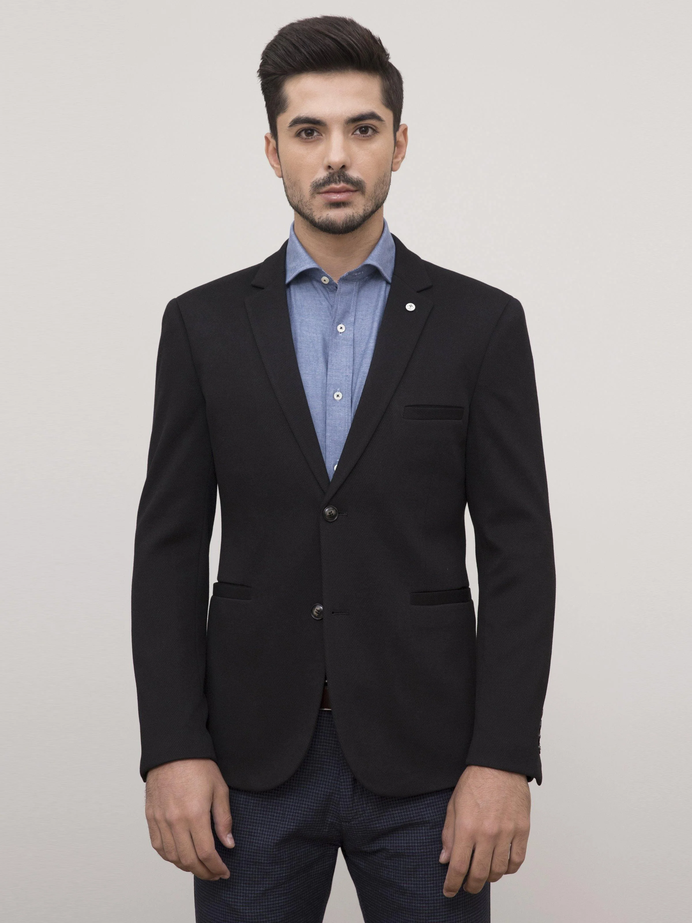 CASUAL COAT SLIM FIT BLACK - Image 2