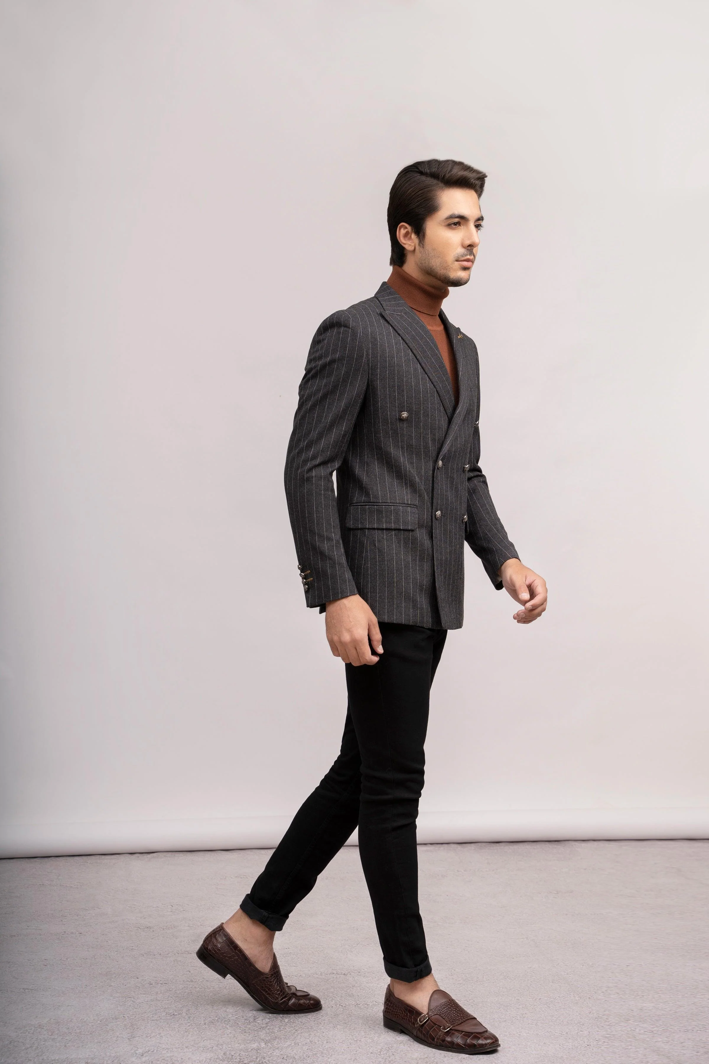 CASUAL COAT SLIM FIT BLACK - Image 2