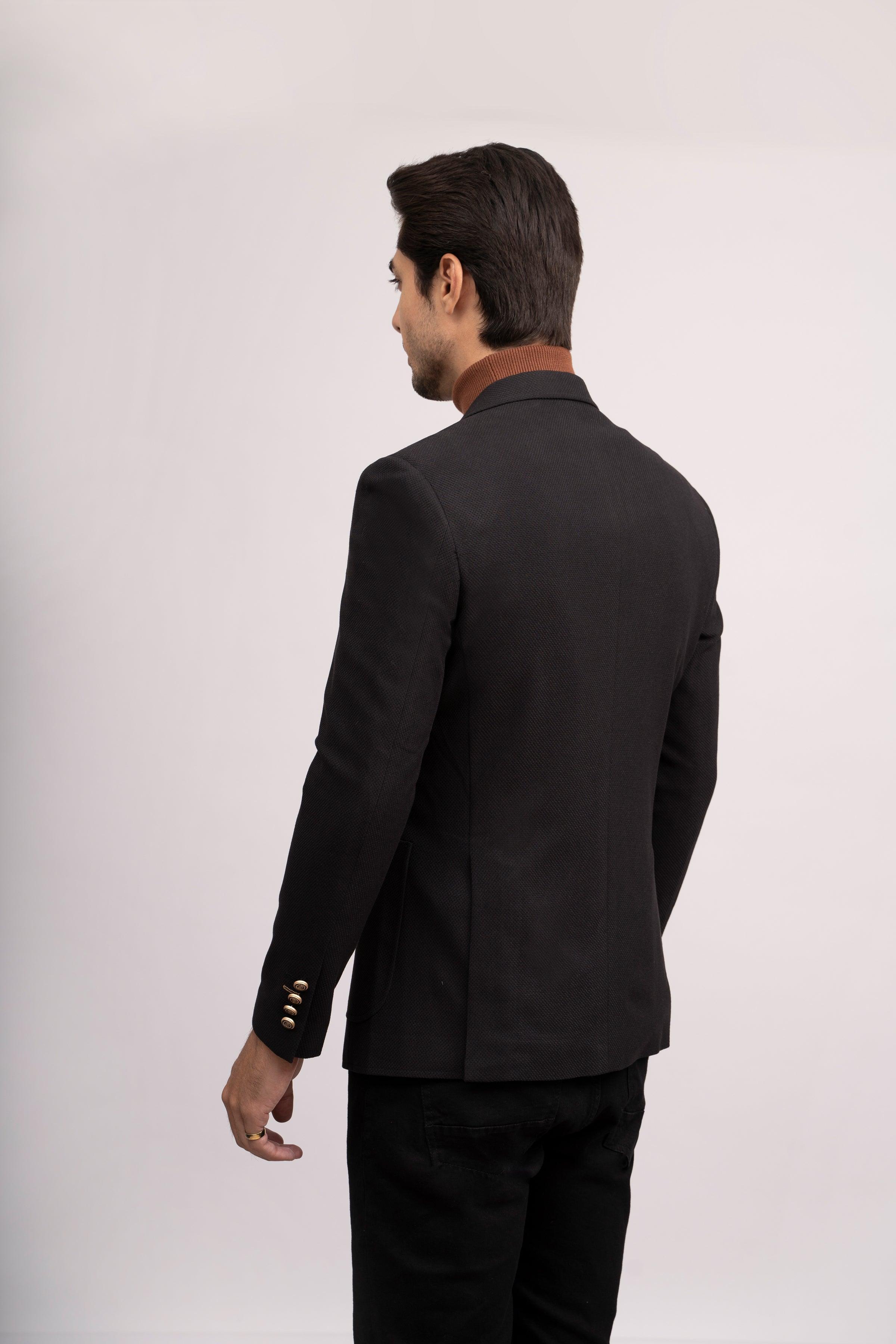 CASUAL COAT SLIM FIT BLACK - Image 3