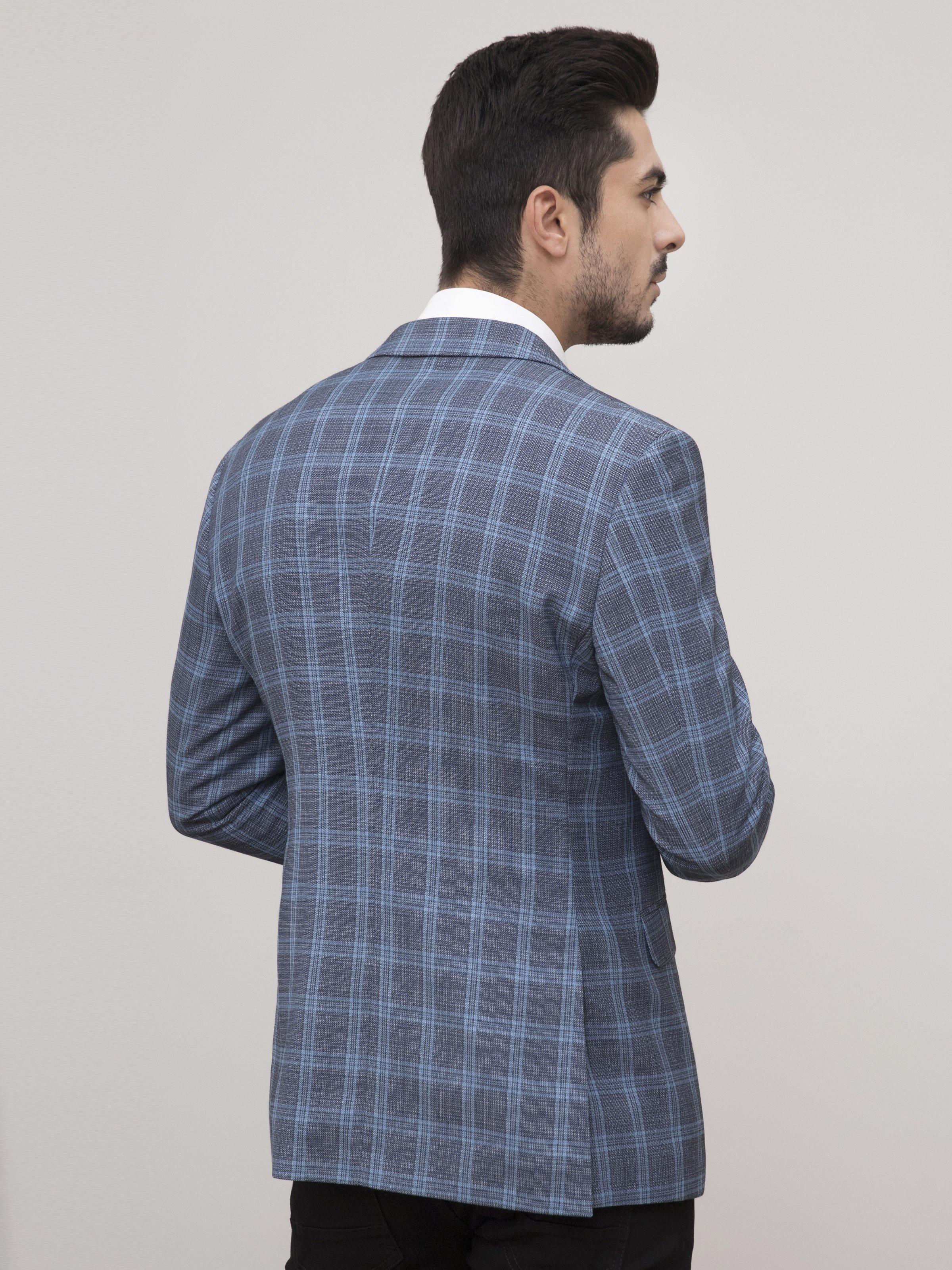 CASUAL COAT SLIM FIT BLUE GREY - Image 3