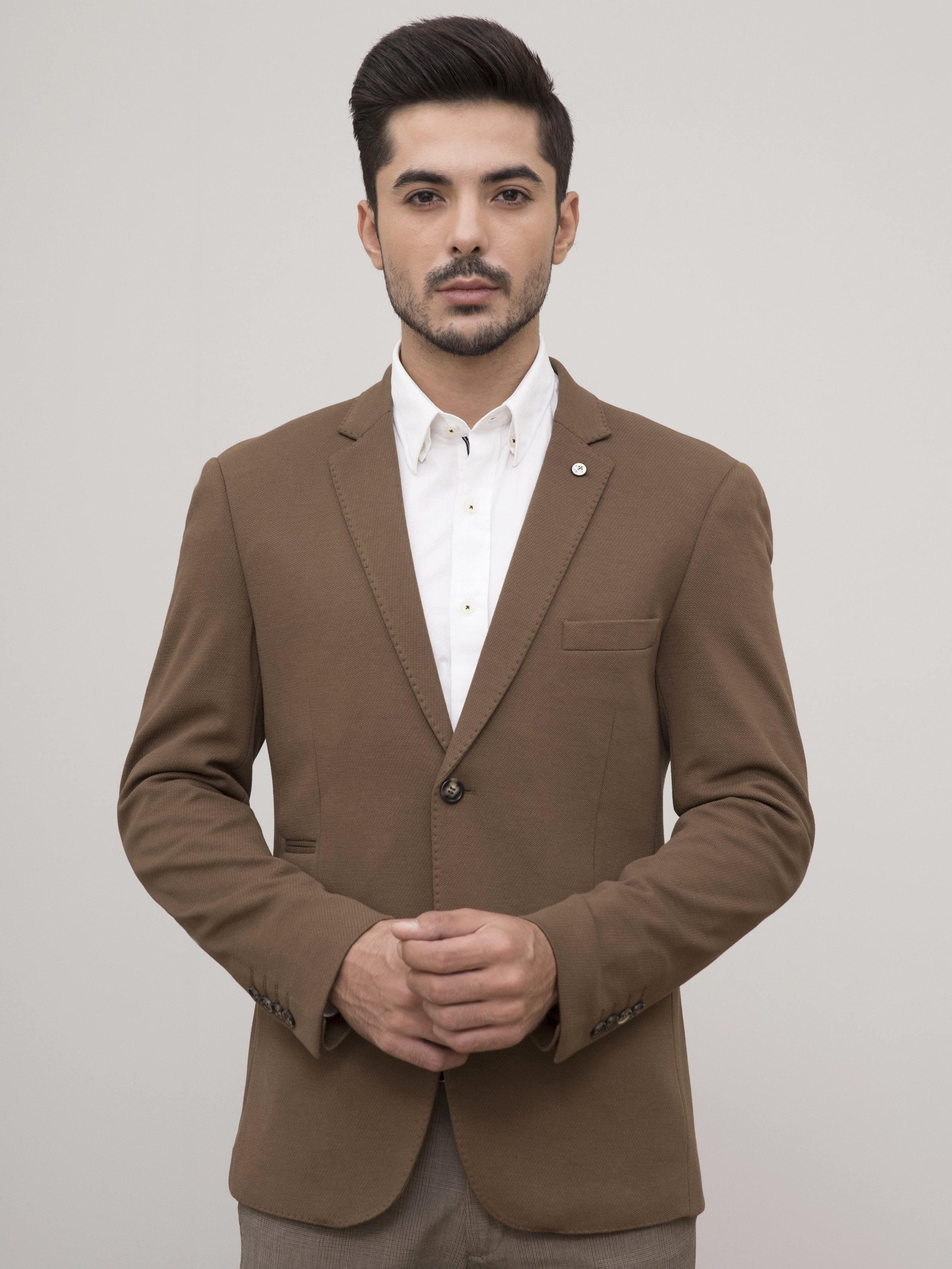 CASUAL COAT SLIM FIT BROWN - Image 2