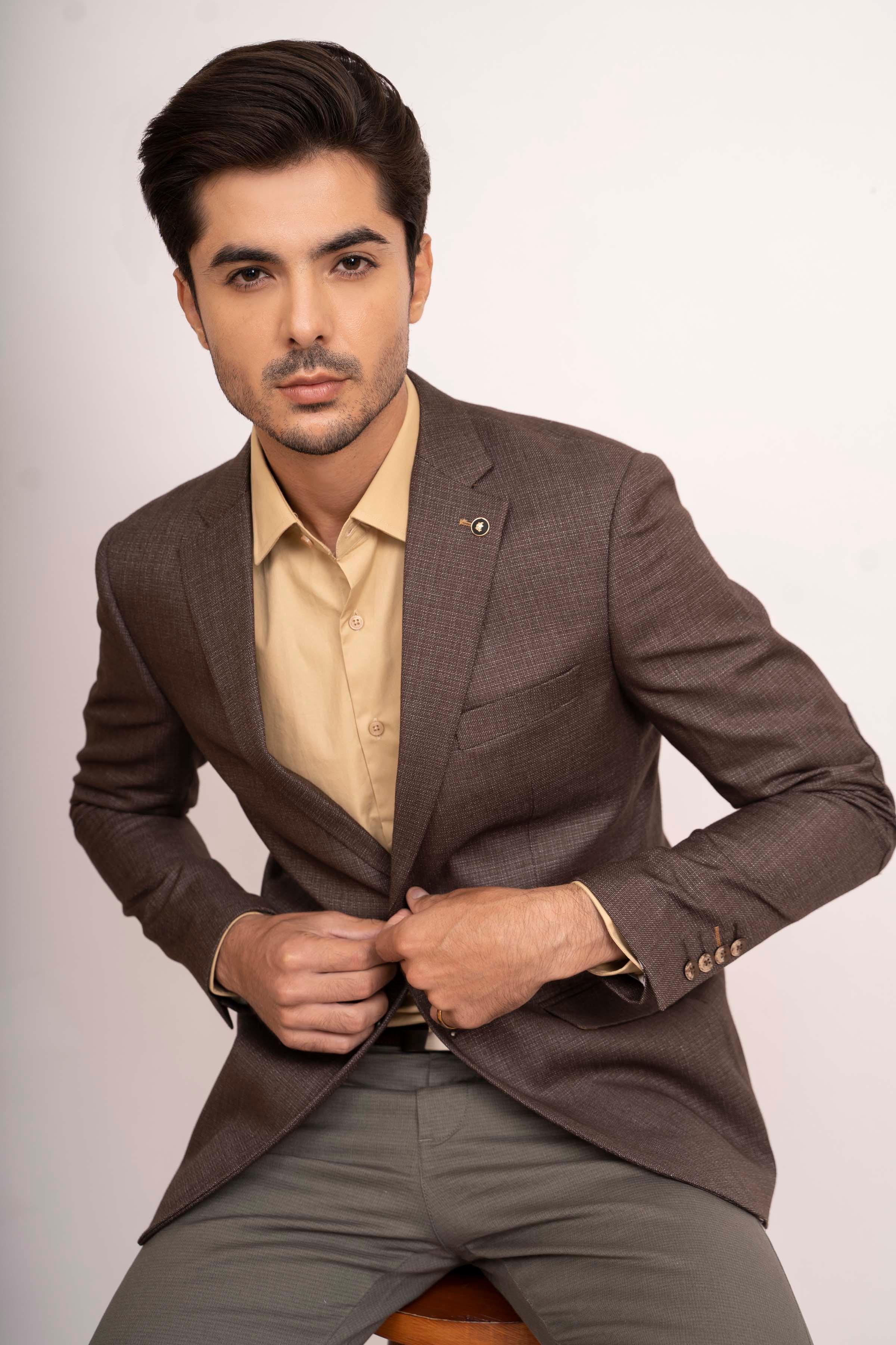 CASUAL COAT SLIM FIT BROWN - Image 4