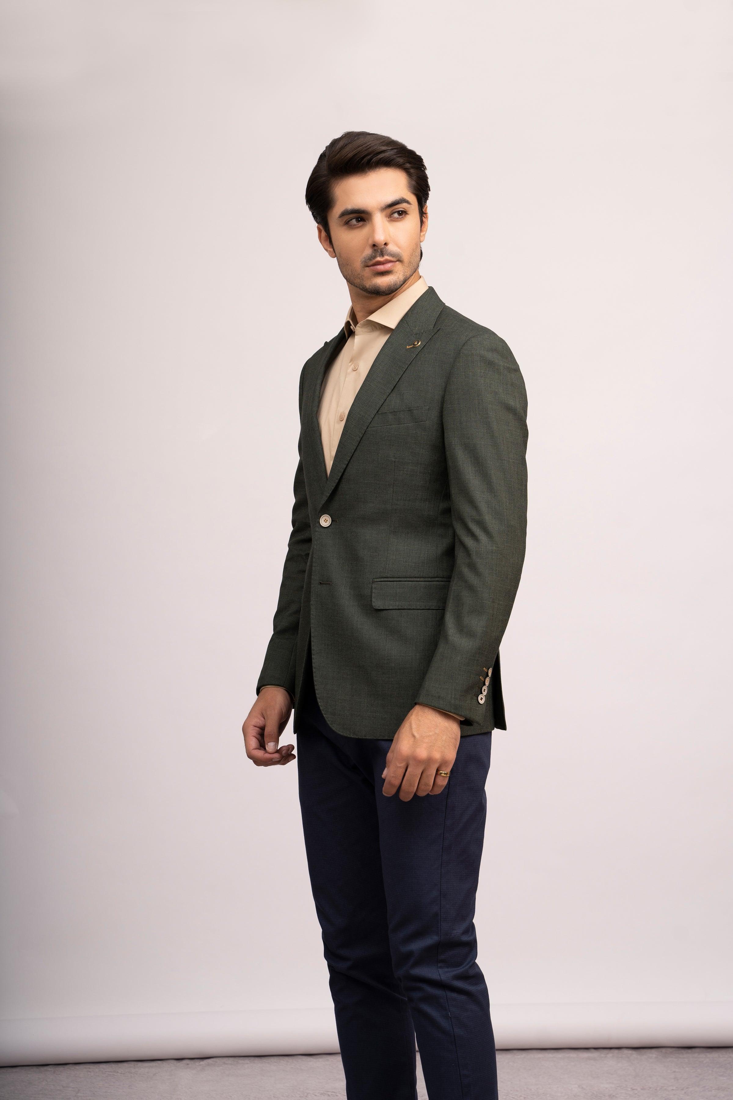 CASUAL COAT SLIM FIT GREEN - Image 3