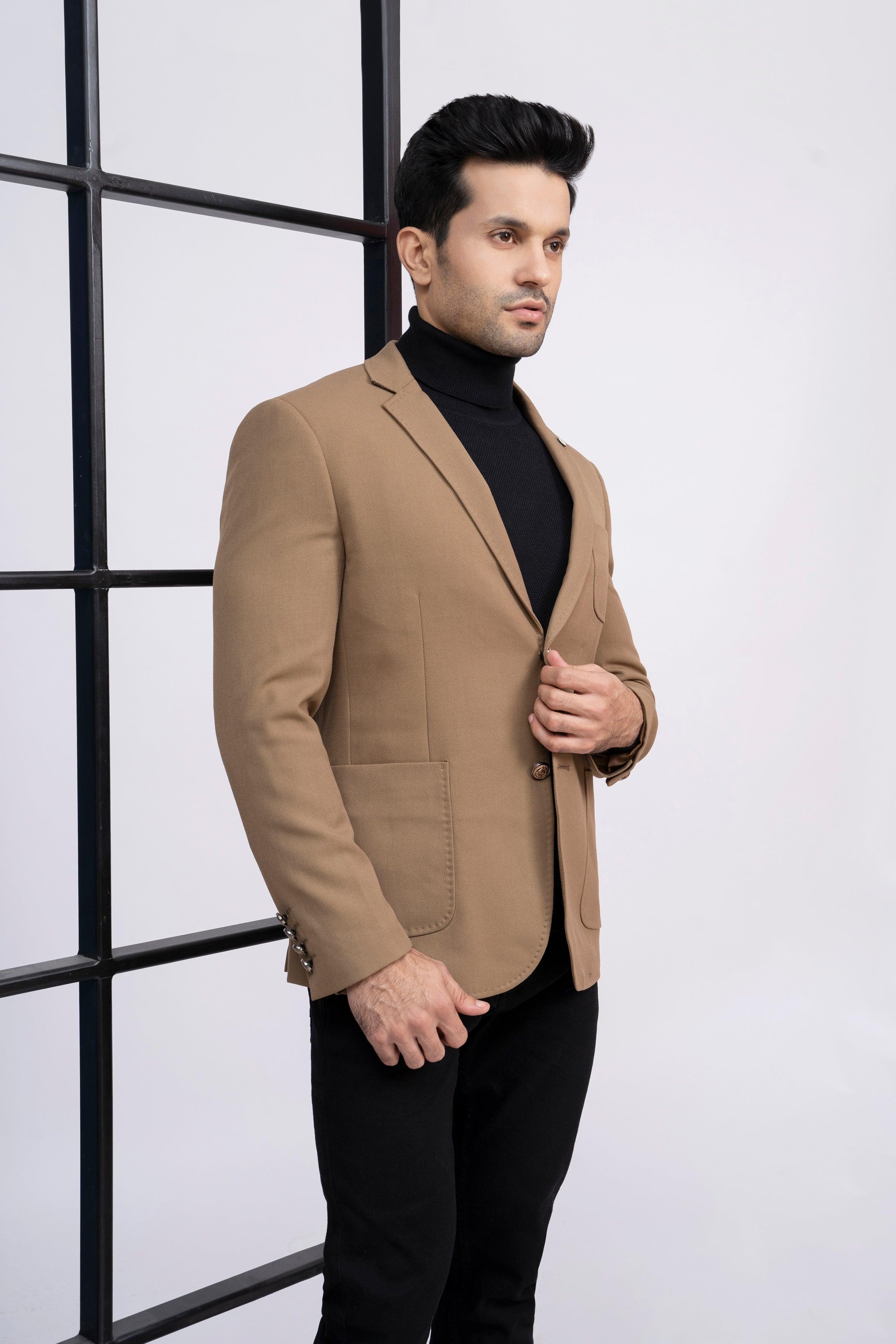 CASUAL COAT SLIM FIT KHAKI - Image 2