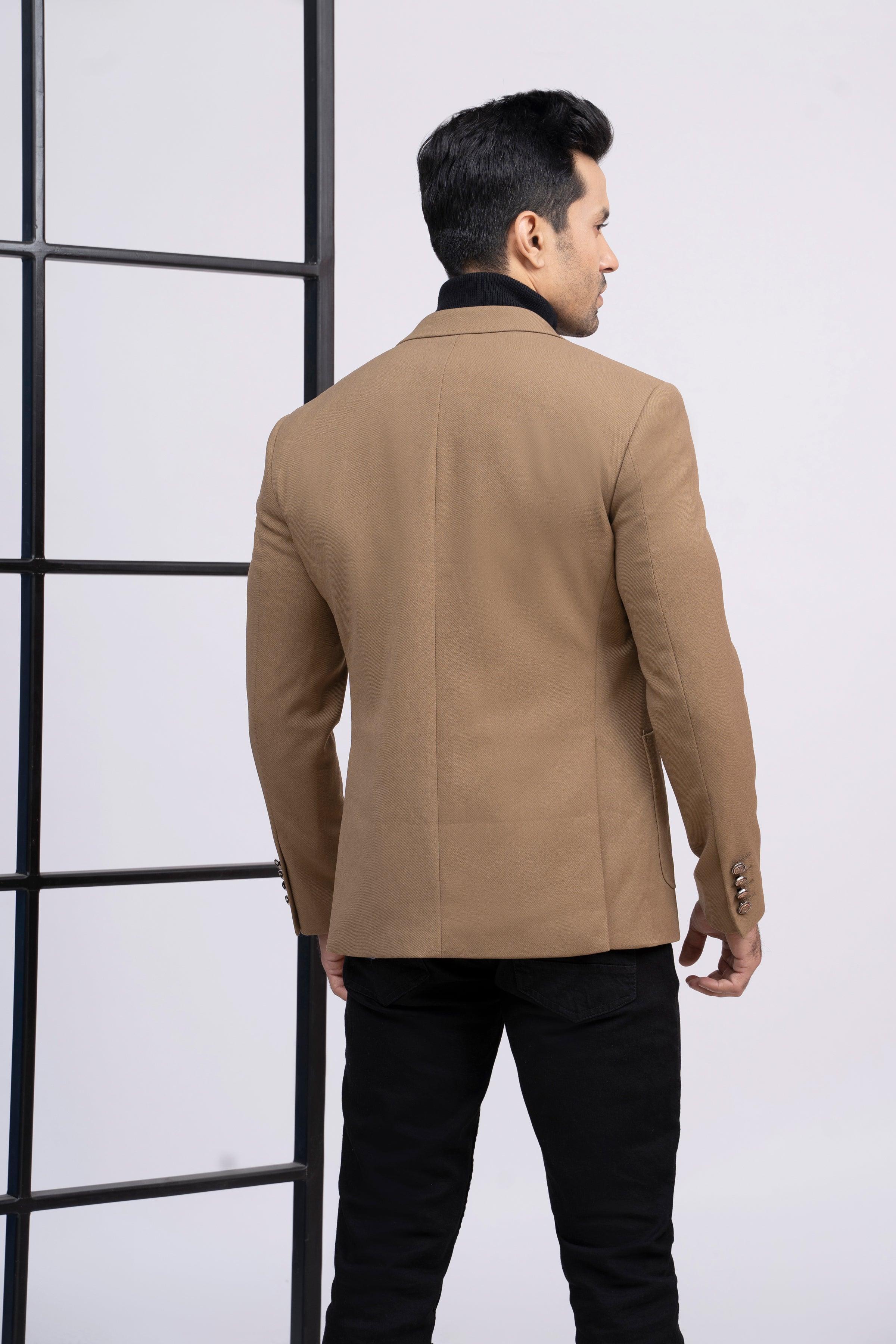 CASUAL COAT SLIM FIT KHAKI - Image 4