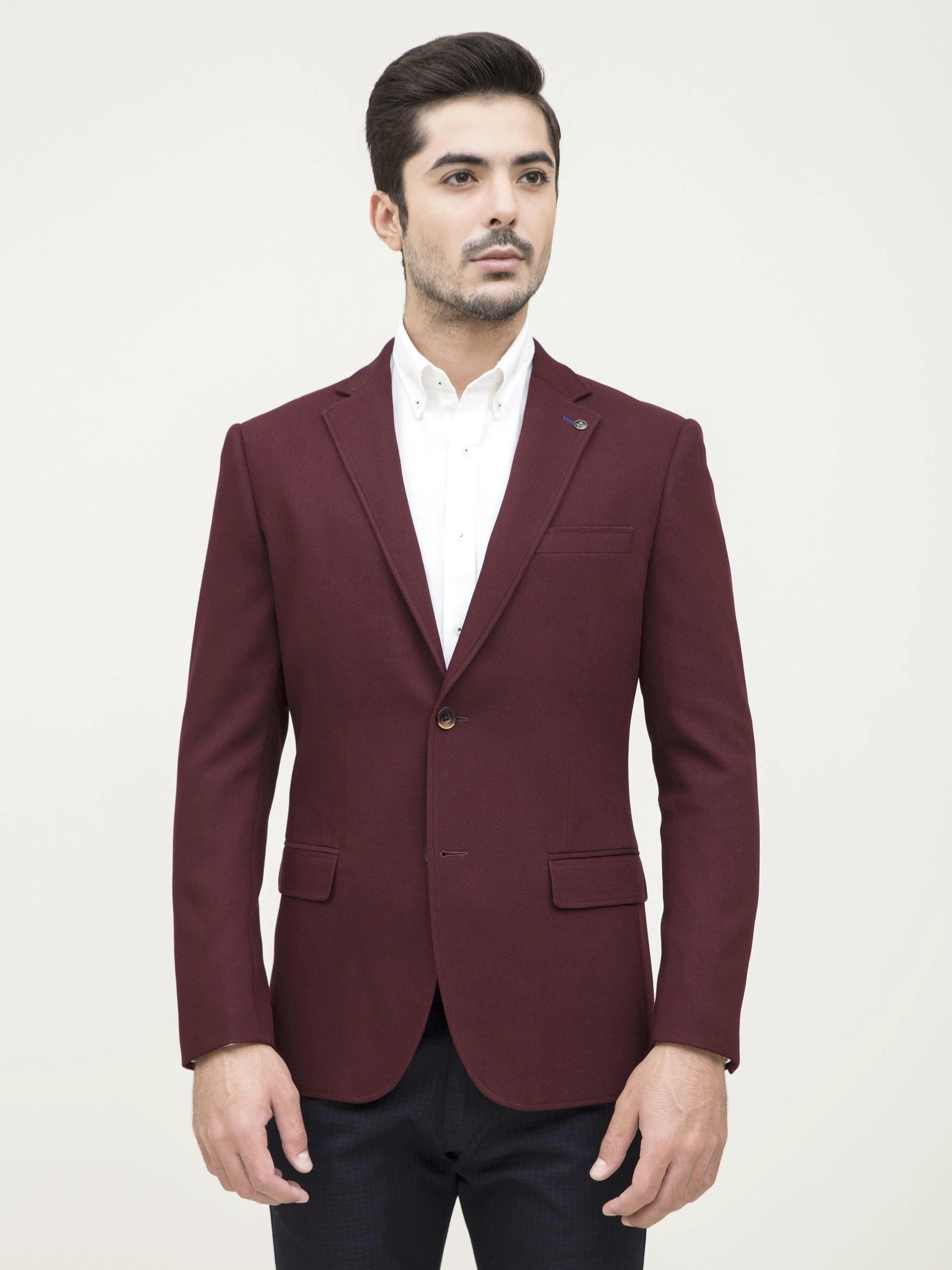 CASUAL COAT SLIM FIT MAROON - Image 2