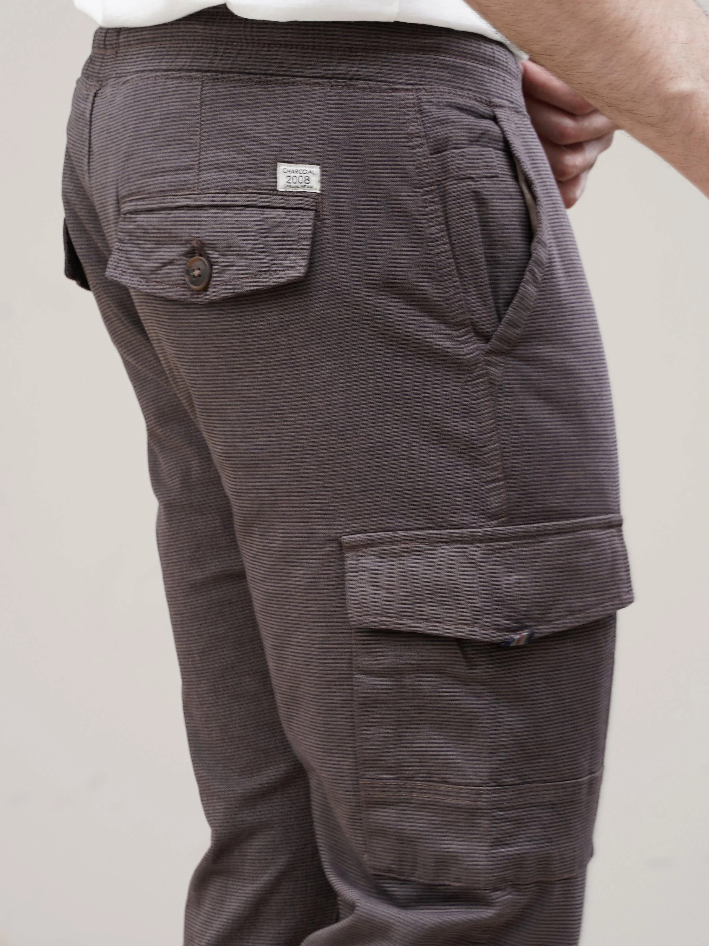 CASUAL JOGGER TROUSER KHAKI - Image 4