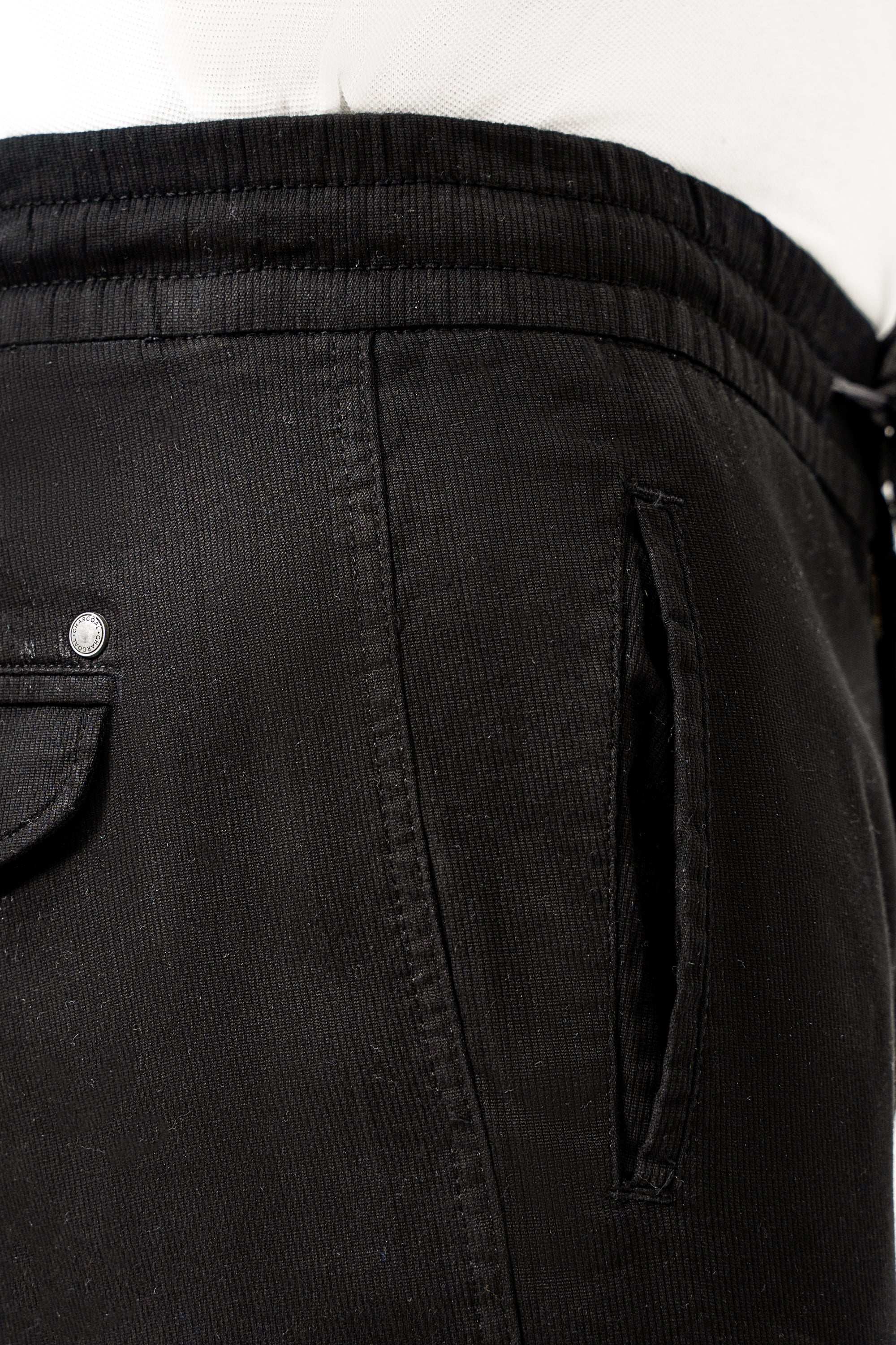 CASUAL JOGGER TROUSER BLACK - Image 5