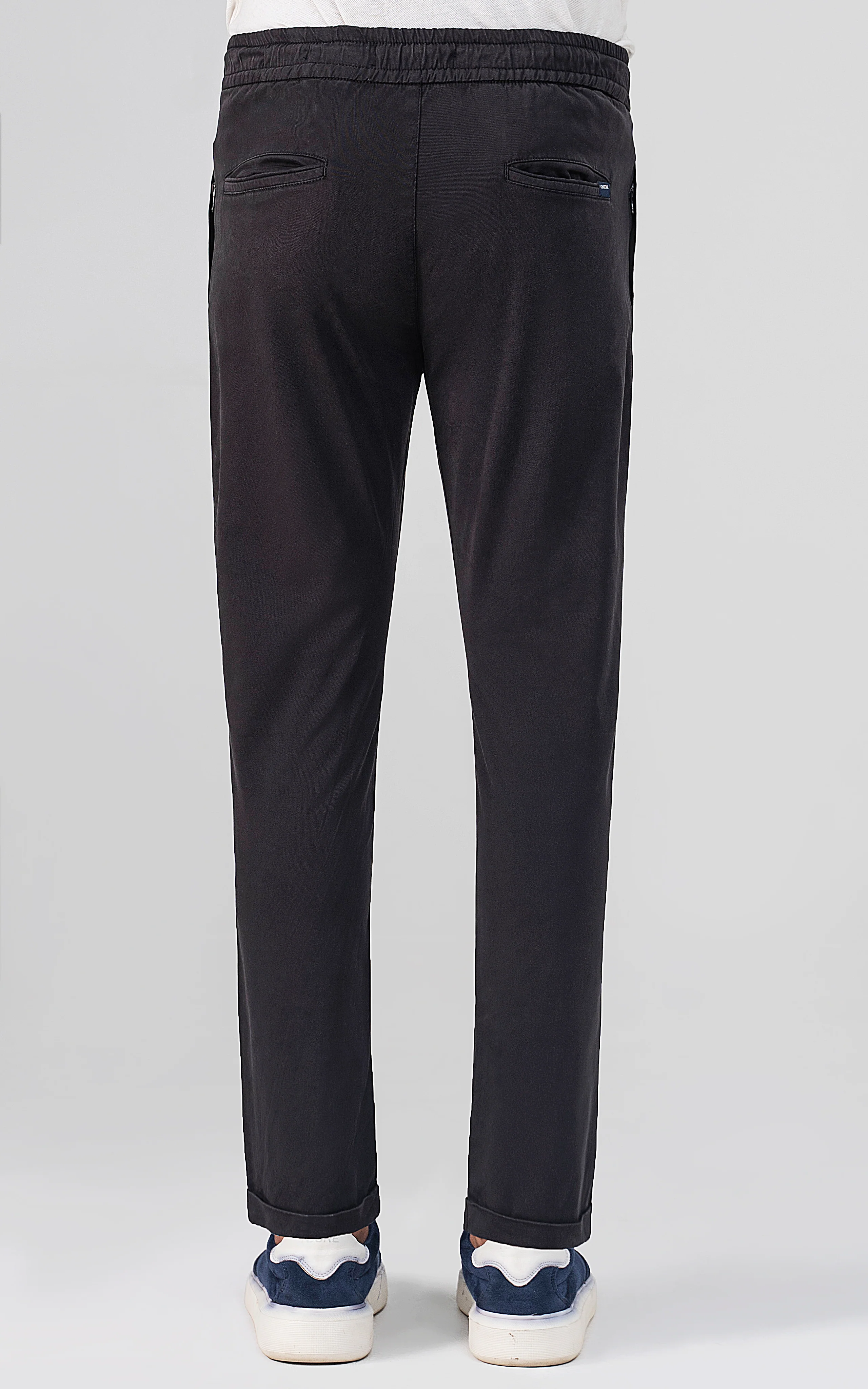 SLIM FIT JOGGER TROUSER BLACK - Image 4