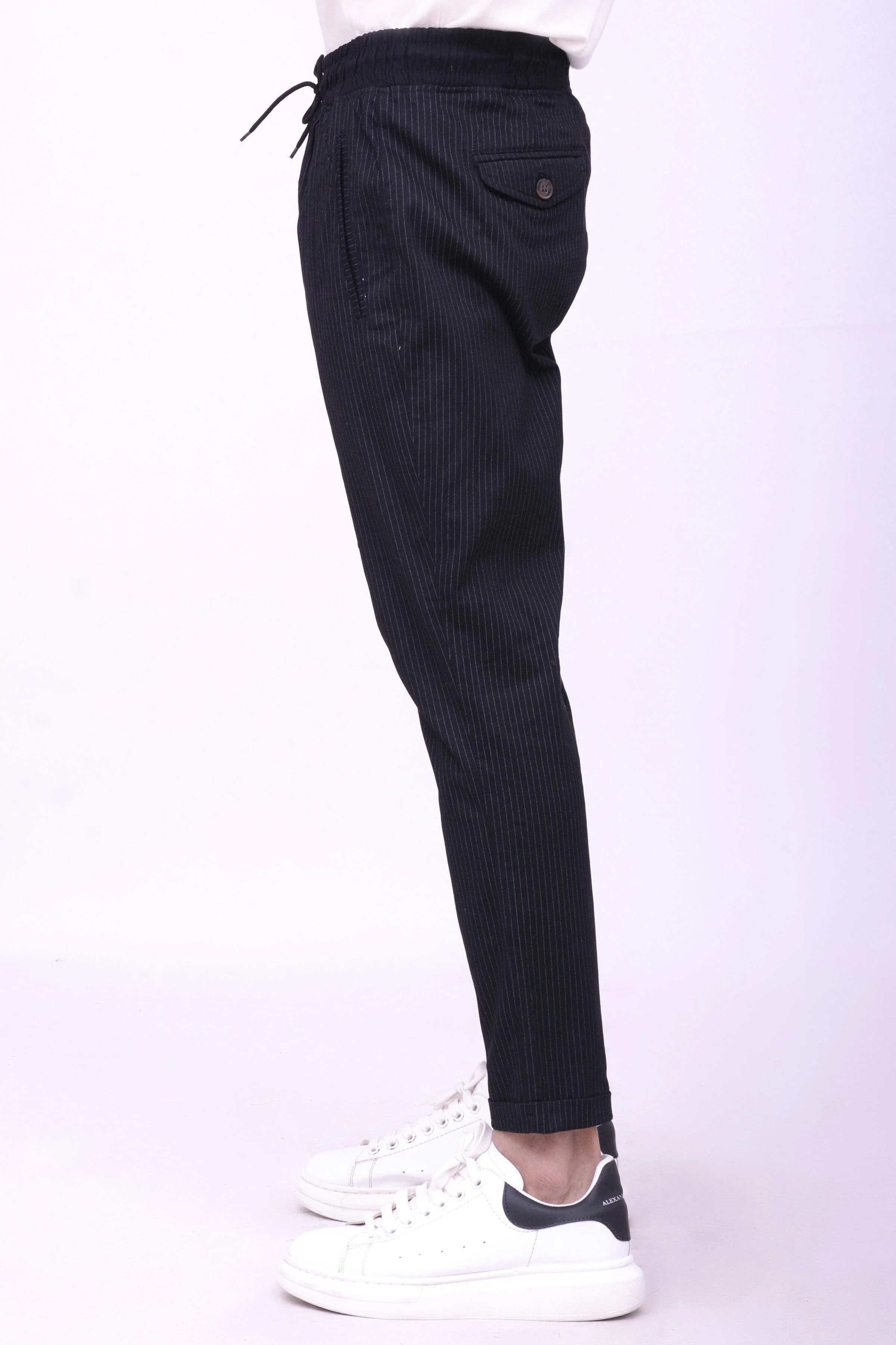 CASUAL JOGGER TROUSER BLACK - Image 2