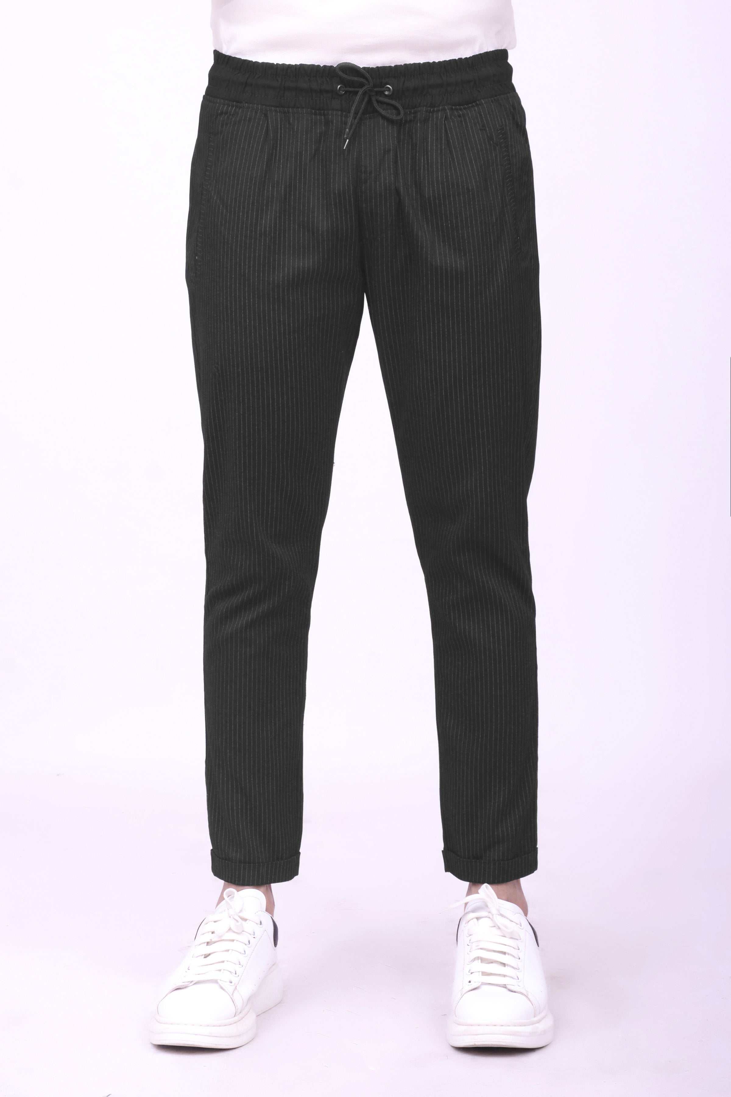CASUAL JOGGER TROUSER DULL BLACK