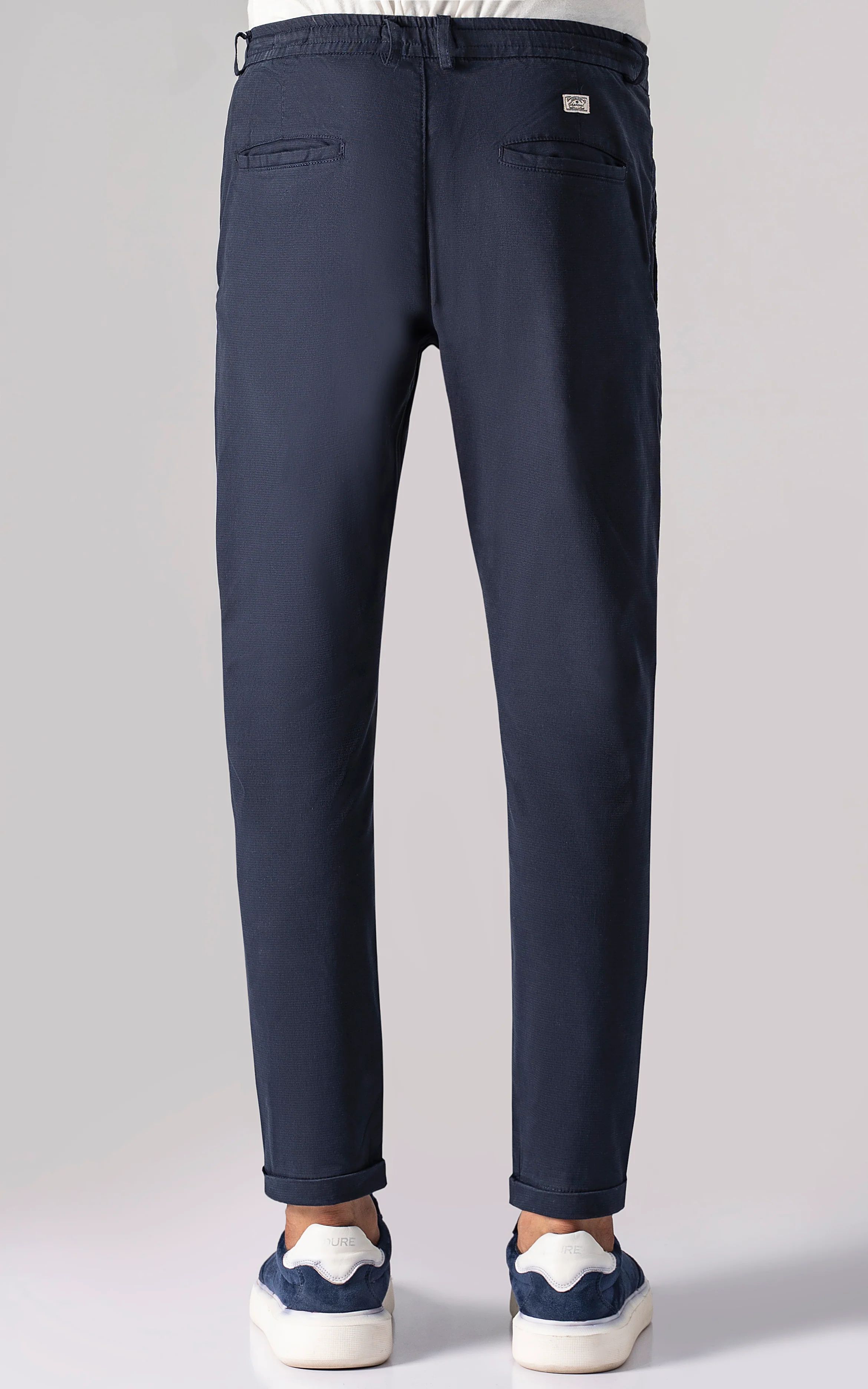 CASUAL JOGGER TROUSER NAVY - Image 3