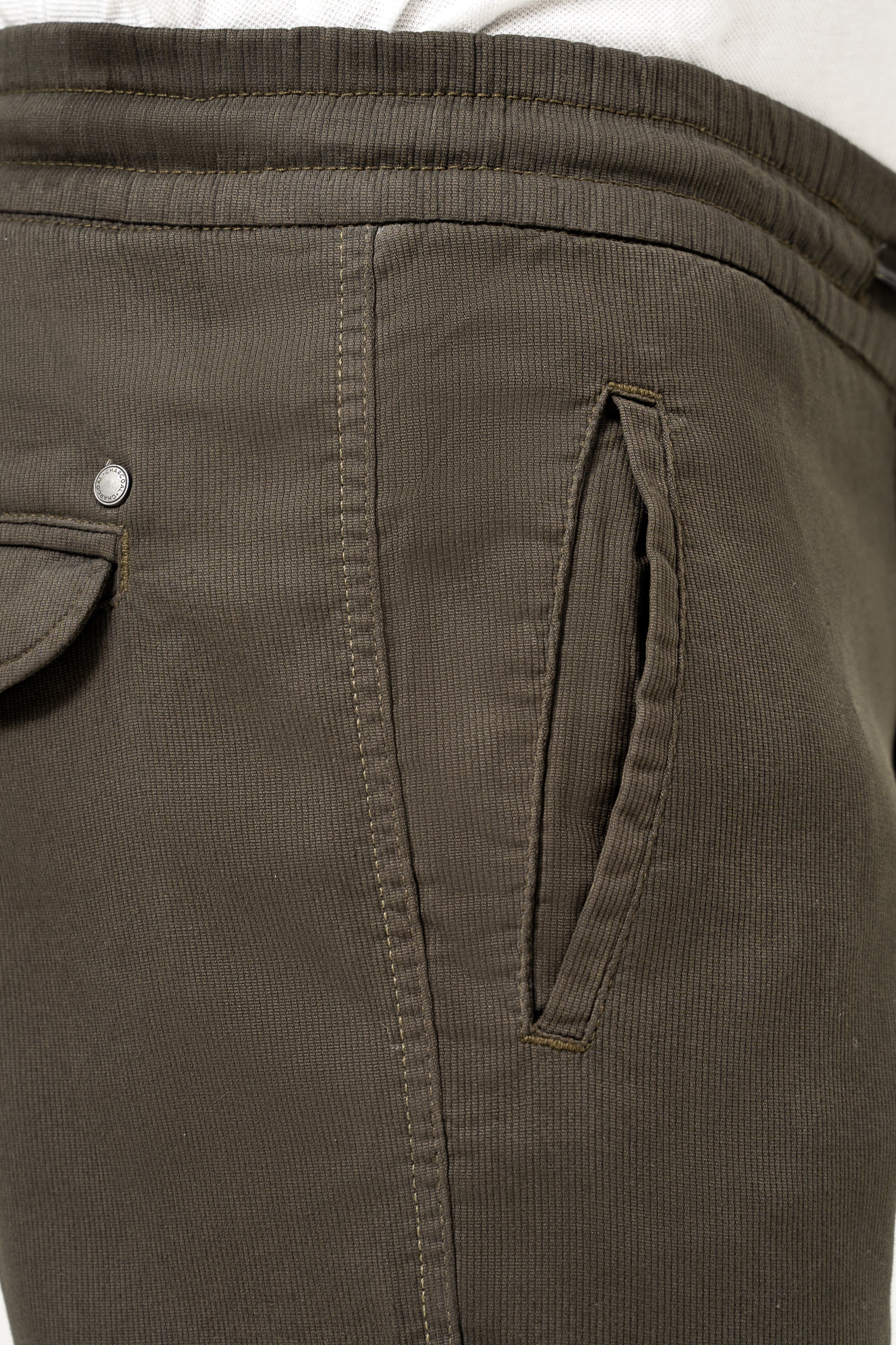 CASUAL JOGGER TROUSER  OLIVE - Image 5