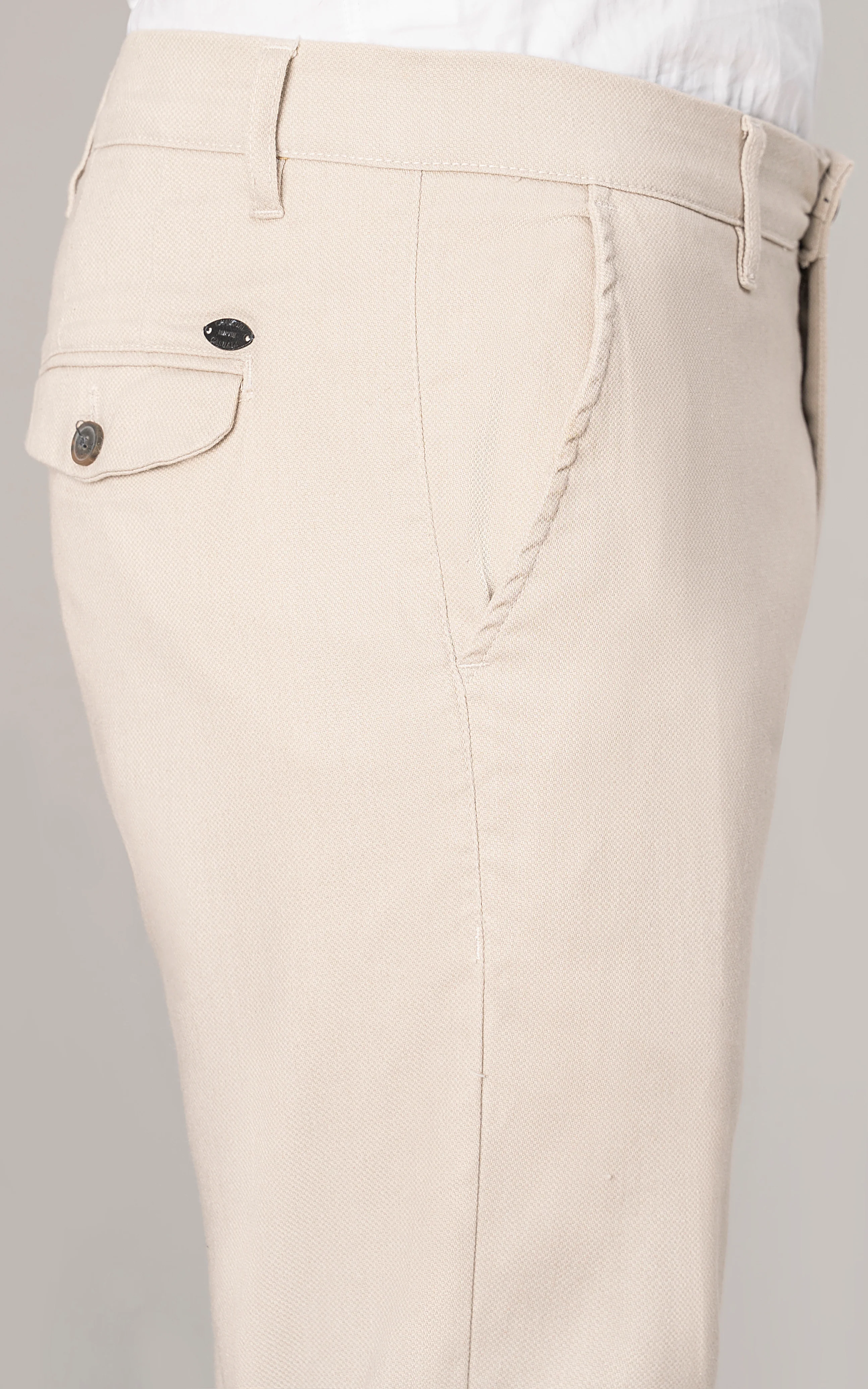 CASUAL PANT CROSS POCKET BEIGE - Image 2