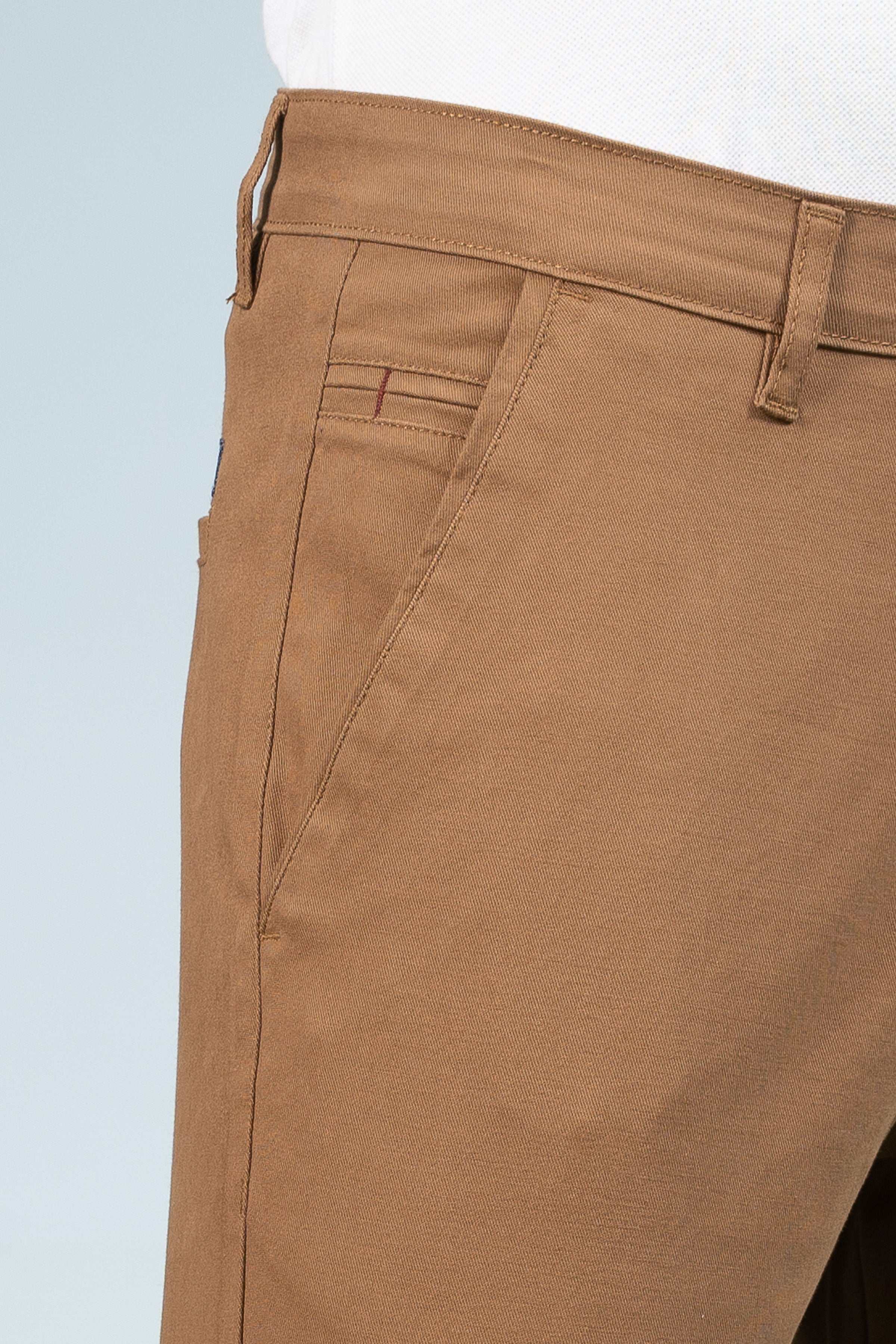 CASUAL PANT CROSS POCKET CAMEL - Image 4