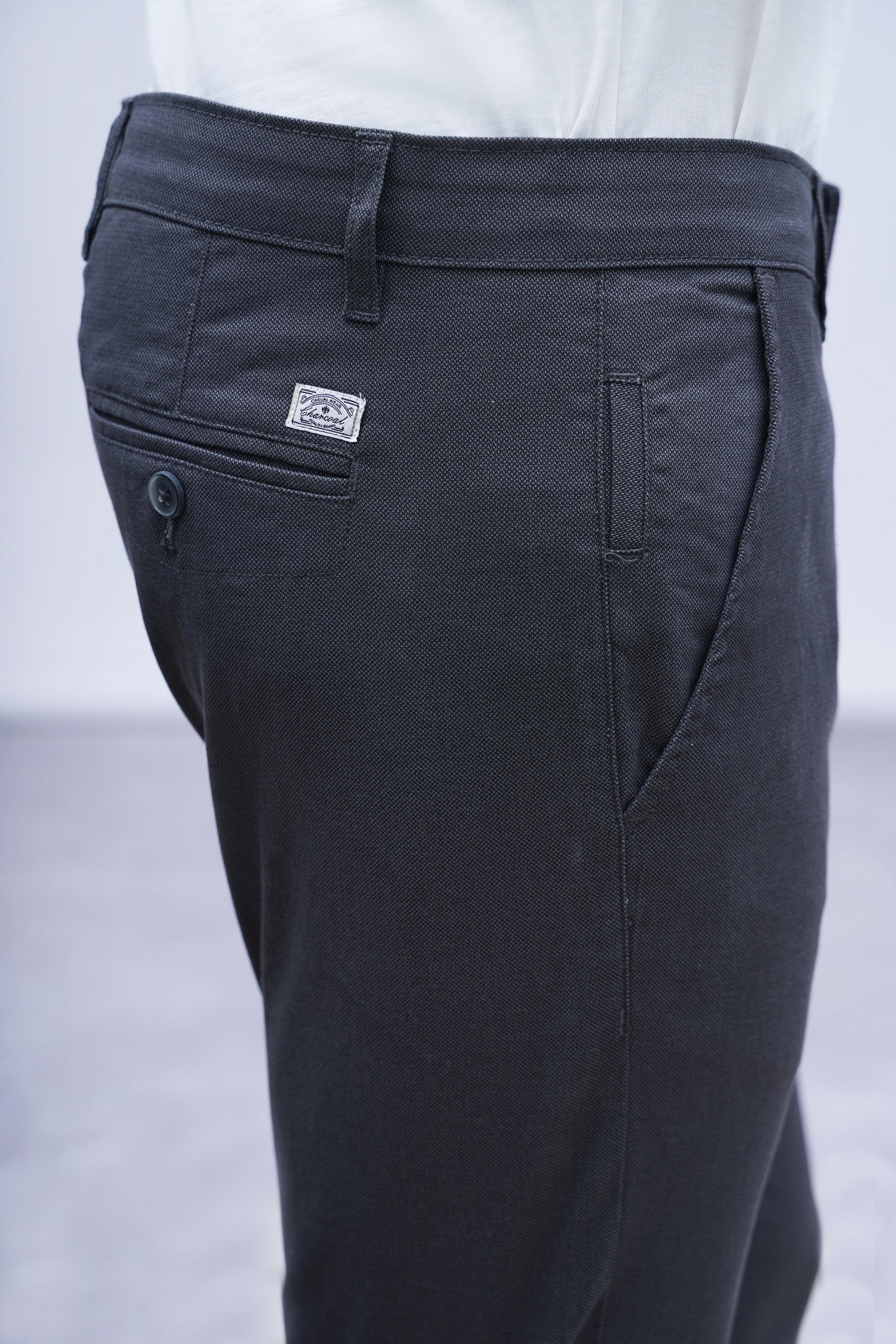 CASUAL PANT CROSS POCKET CHARCOAL GREY - Image 4