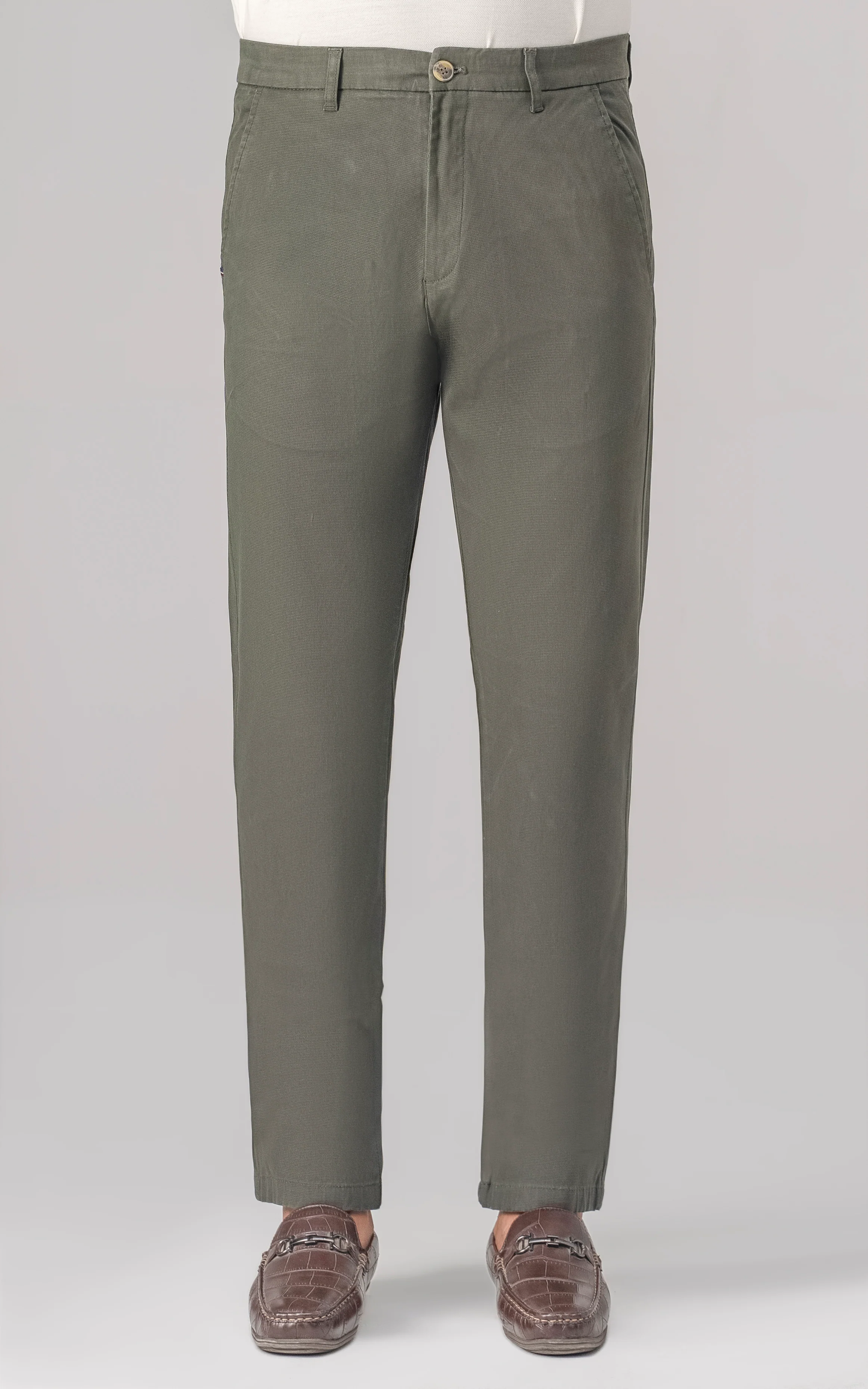 CASUAL PANT CROSS POCKET DARK OLIVE - Image 3