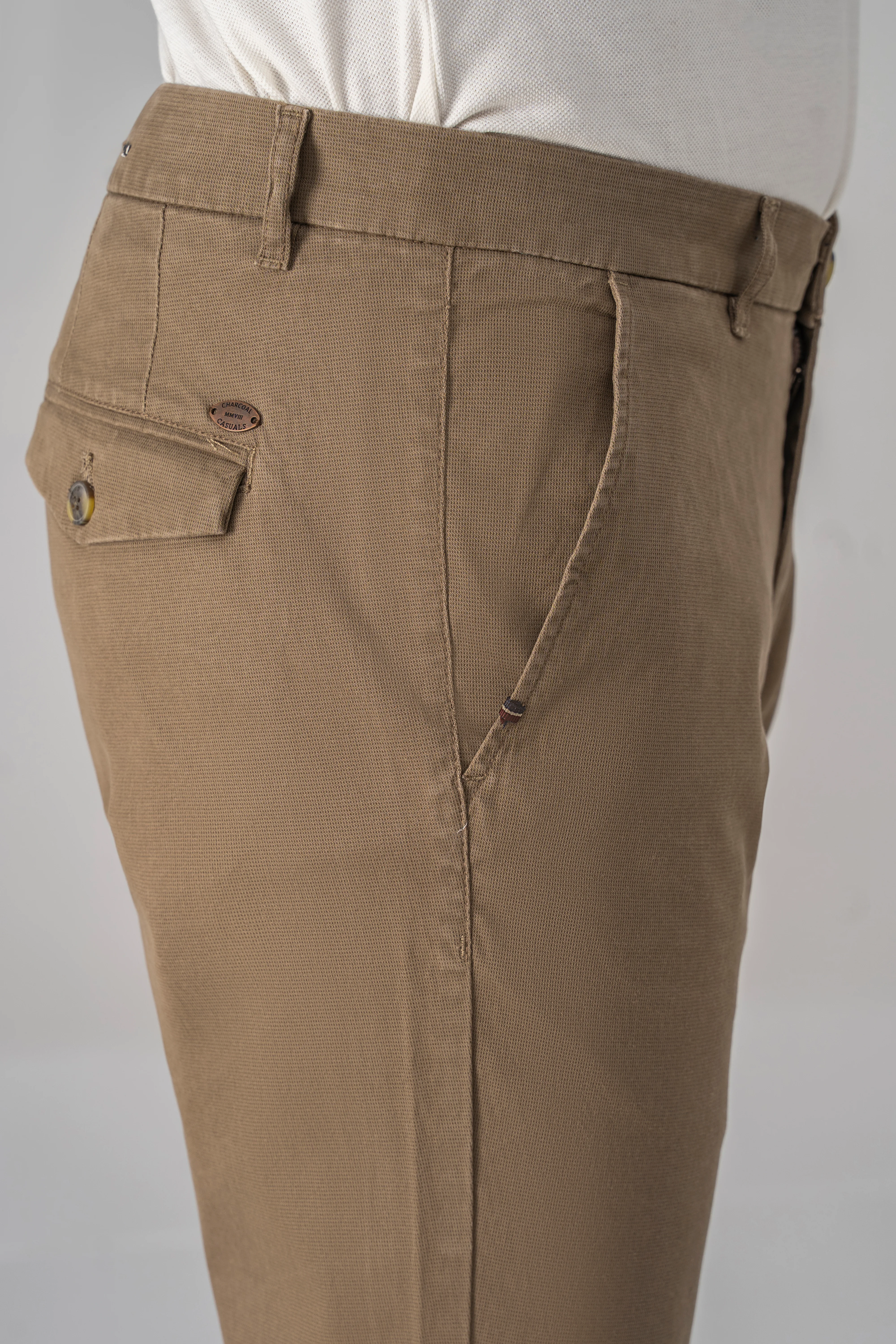 CASUAL PANT CROSS POCKET KHAKI - Image 4