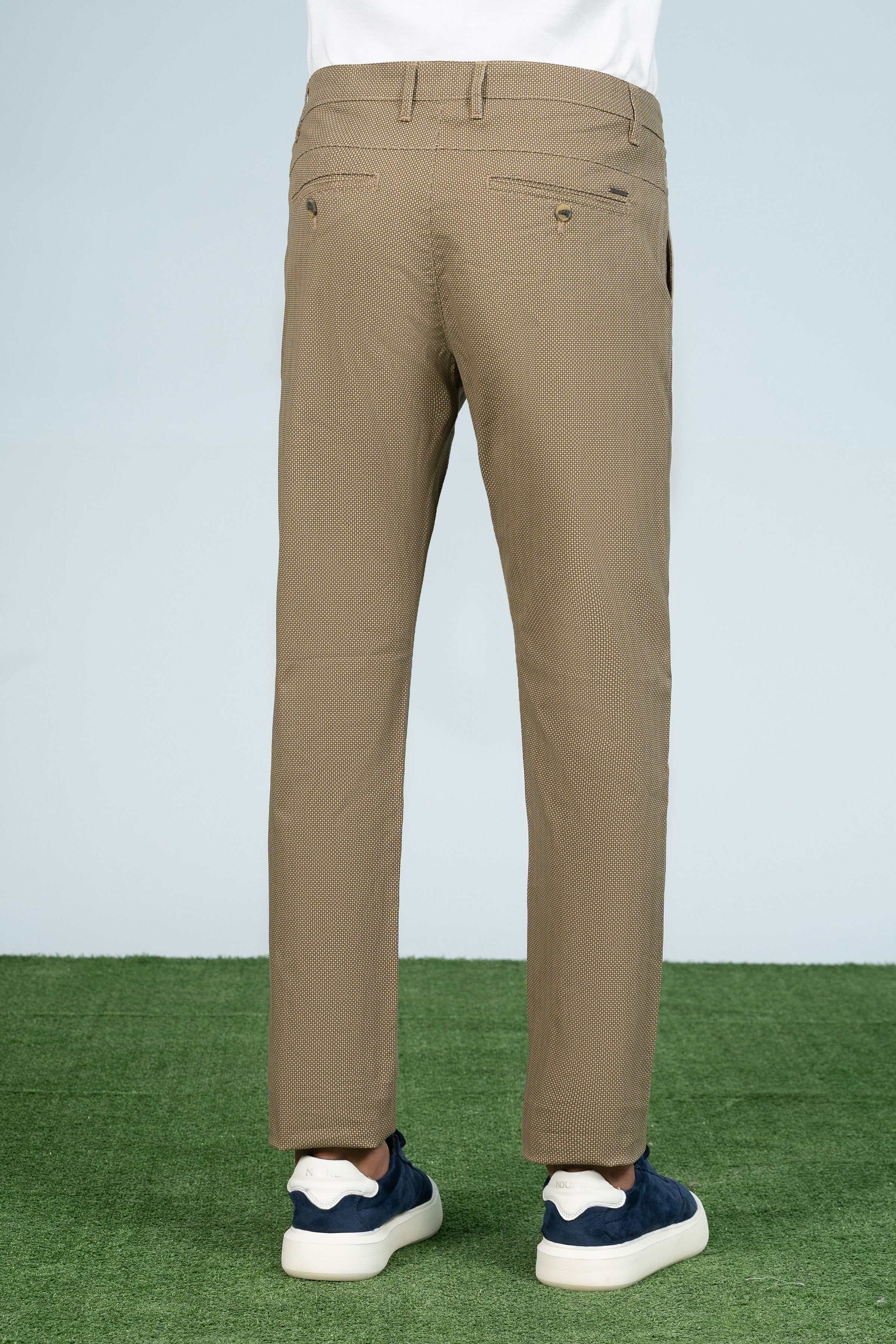 CROSS POCKET PRINTED PANT KHAKI - Image 3