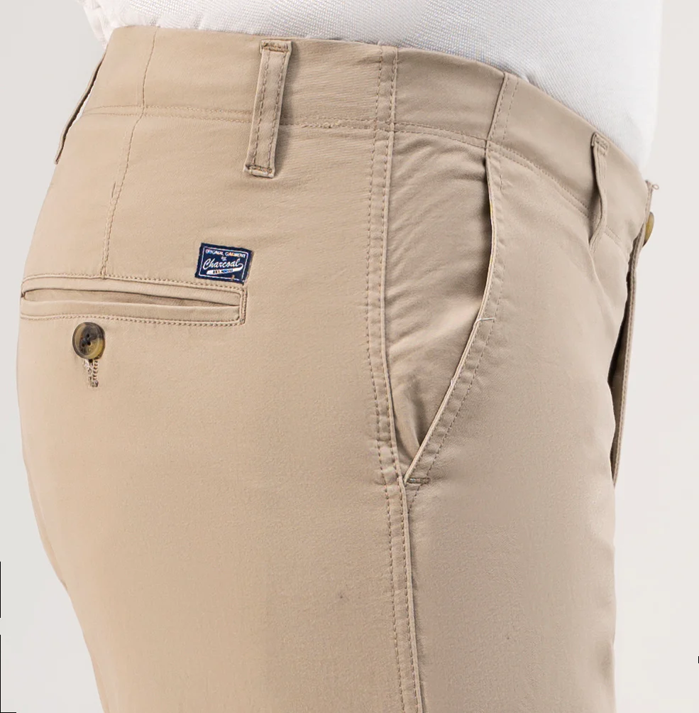 CASUAL PANT CROSS POCKET LIGHT KHAKI - Image 4