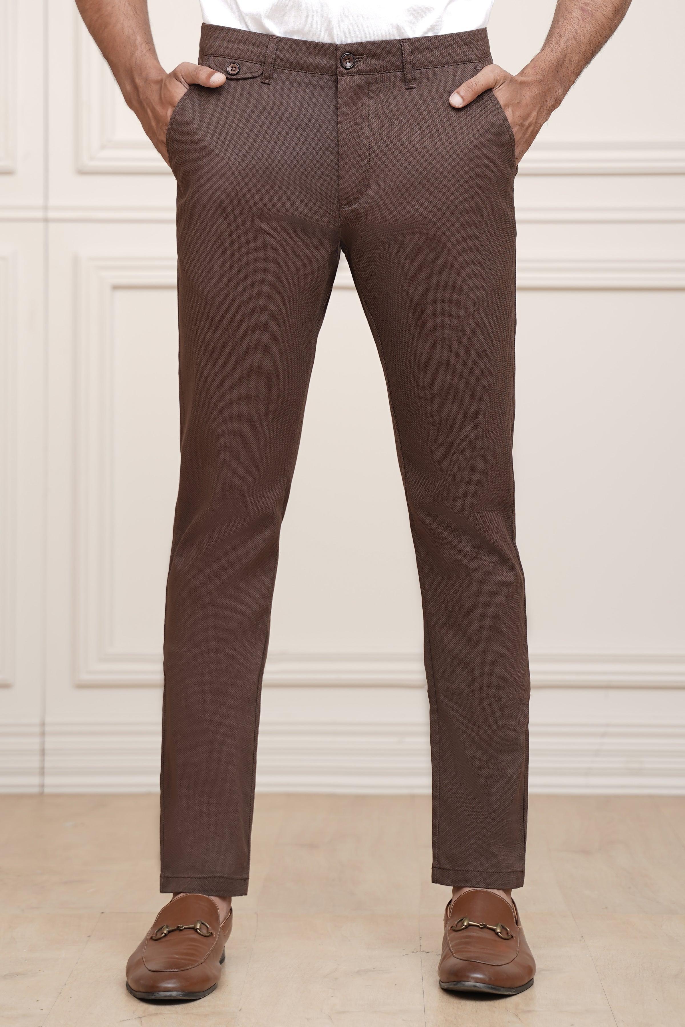 CASUAL PANT CROSS POCKET BROWN - Image 3