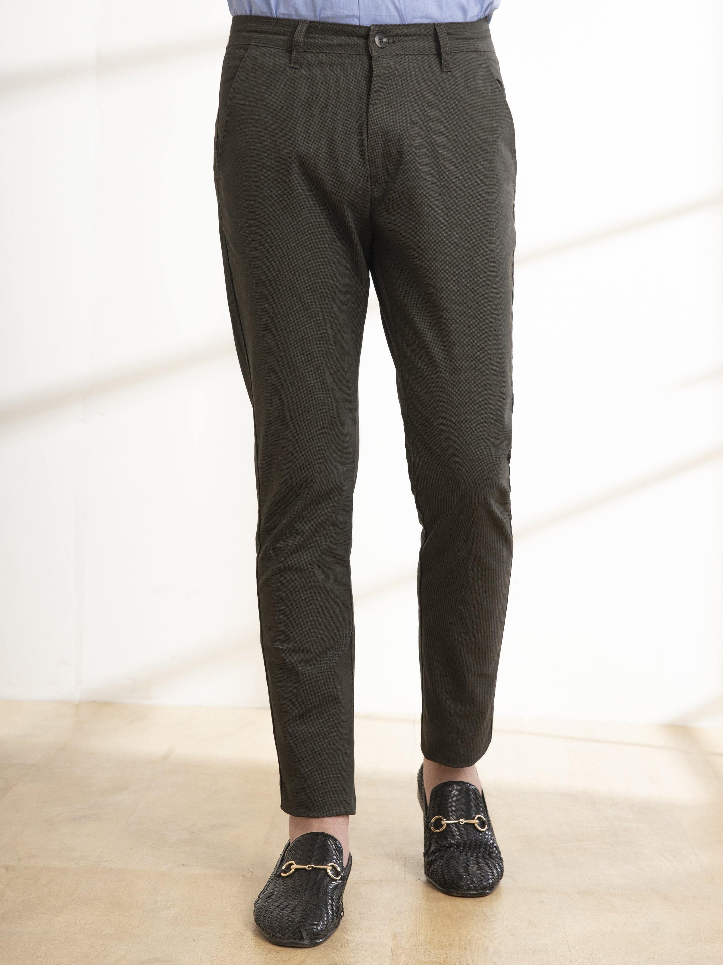 CASUAL PANT SLIM FIT CROSS POCKET OLIVE - Image 2