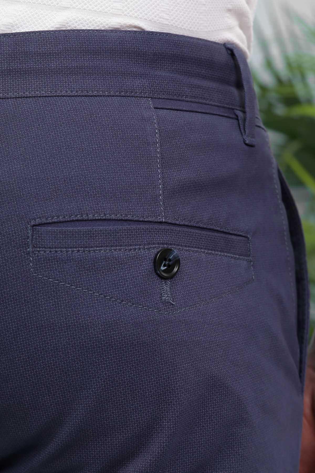CASUAL PANT SLIM FIT NAVY BLUE - Image 4