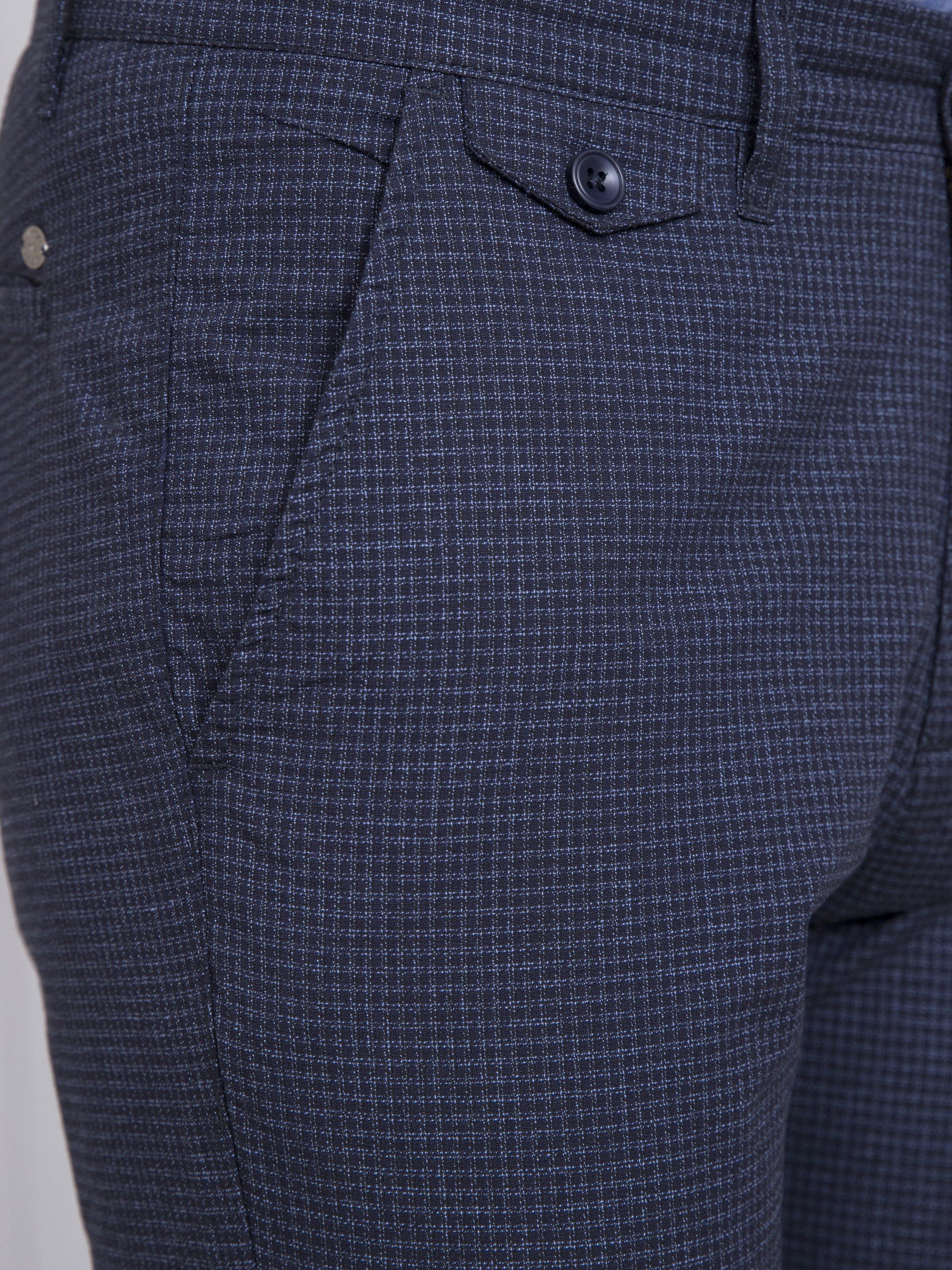 CASUAL PANT SLIM FIT NAVY BLUE CHECK - Image 5