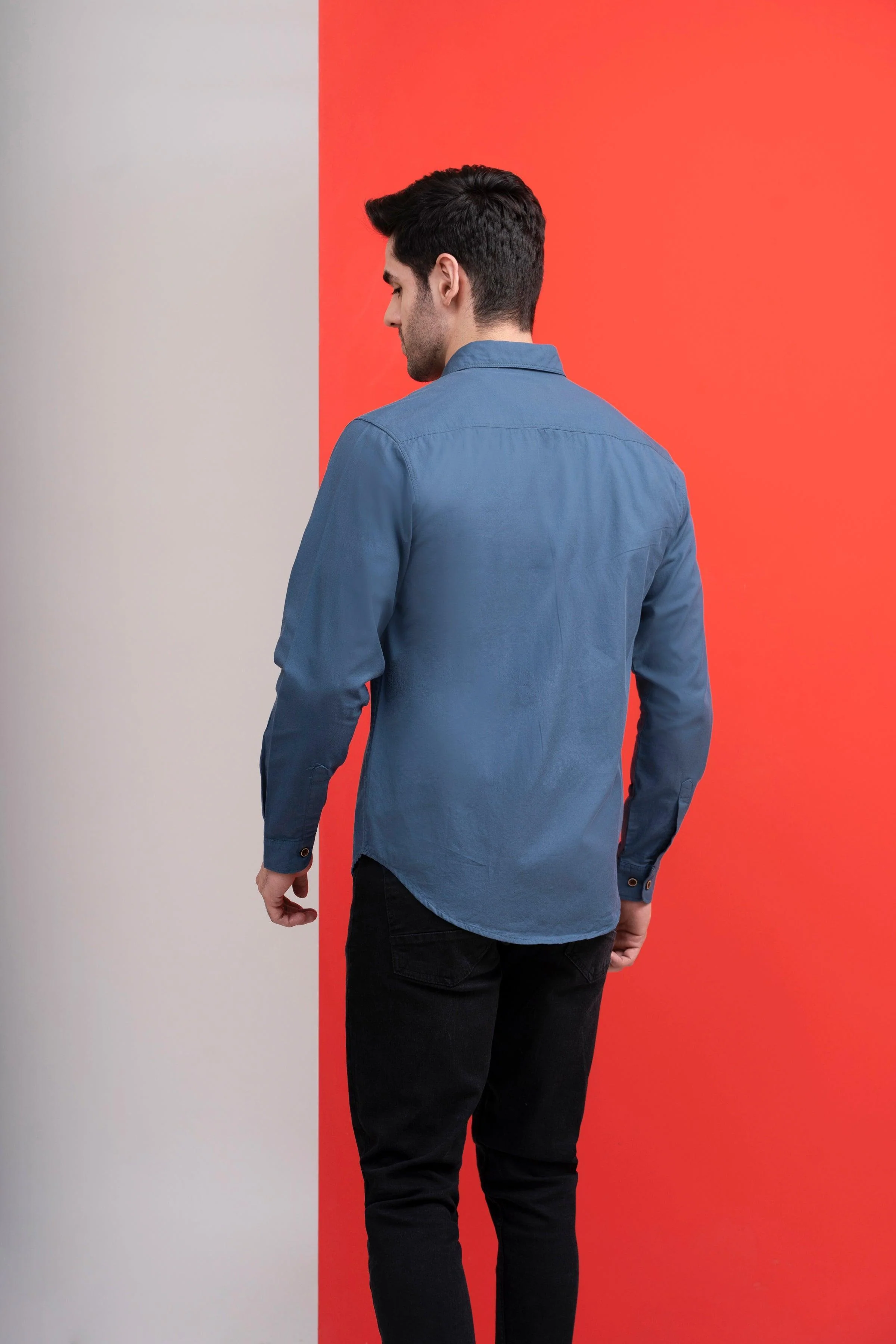 CASUAL SHIRT TEAL - Image 4