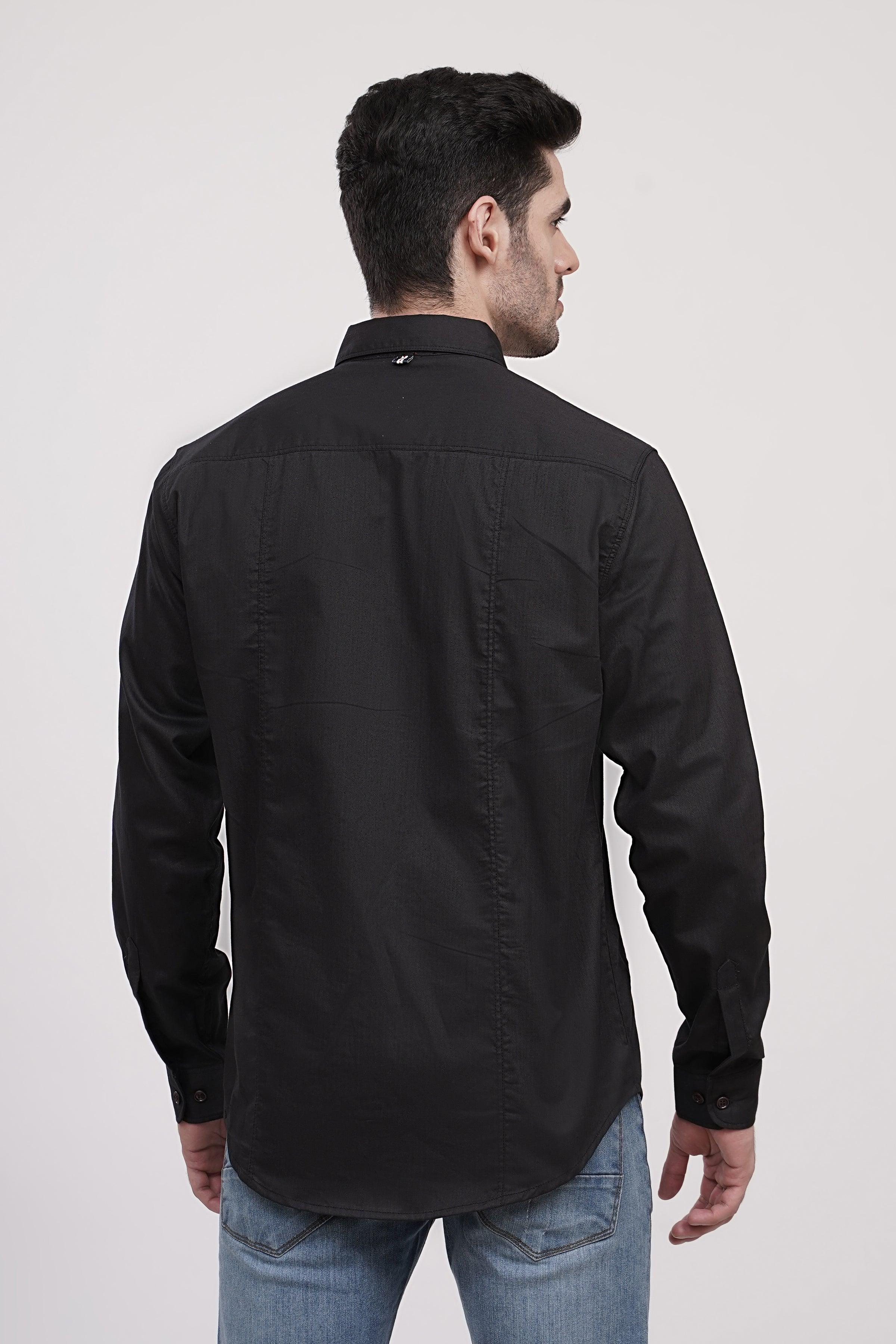 CASUAL SHIRT BLACK - Image 2