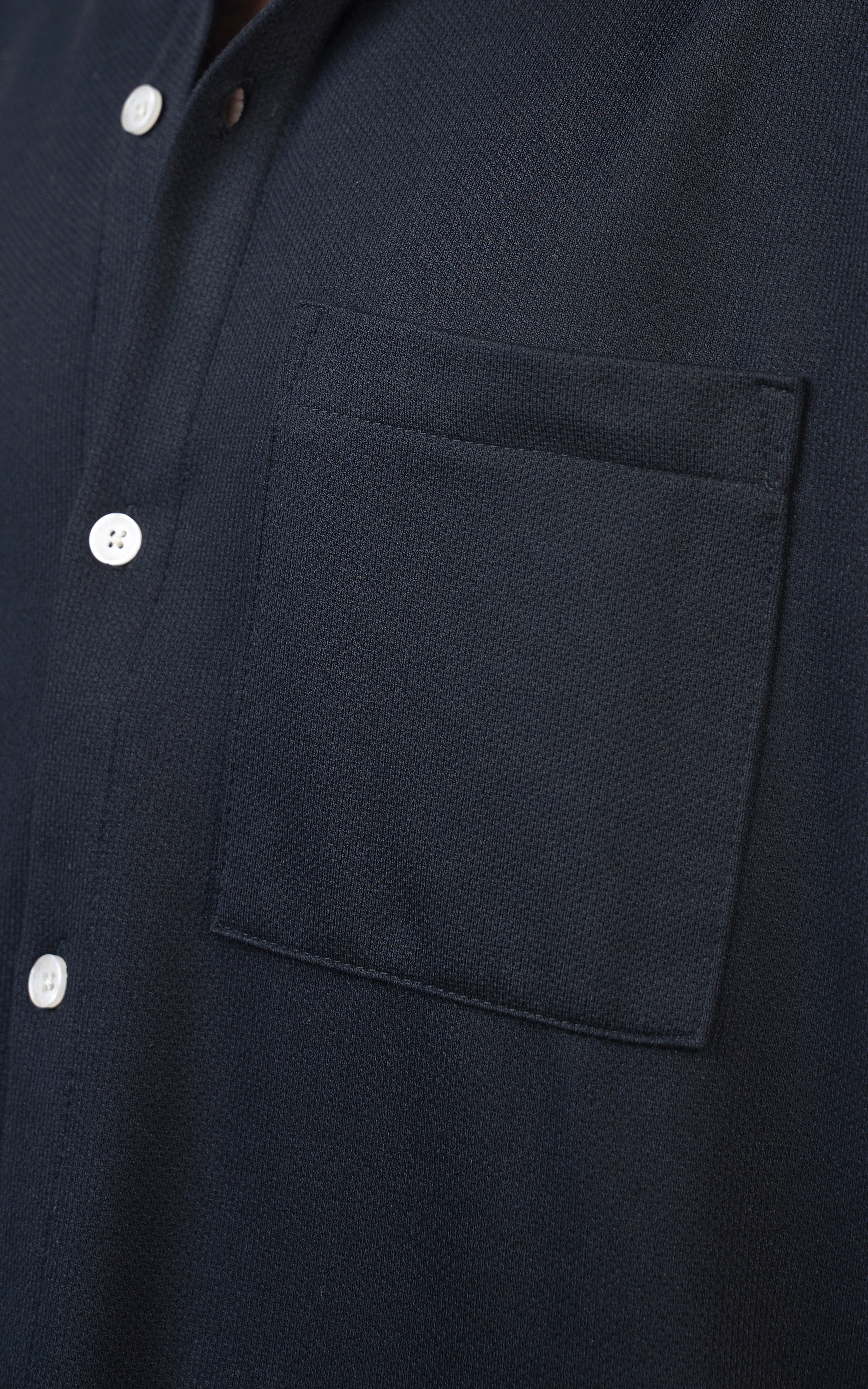 OVERSIZED KNITTED SHIRT BLACK - Image 3