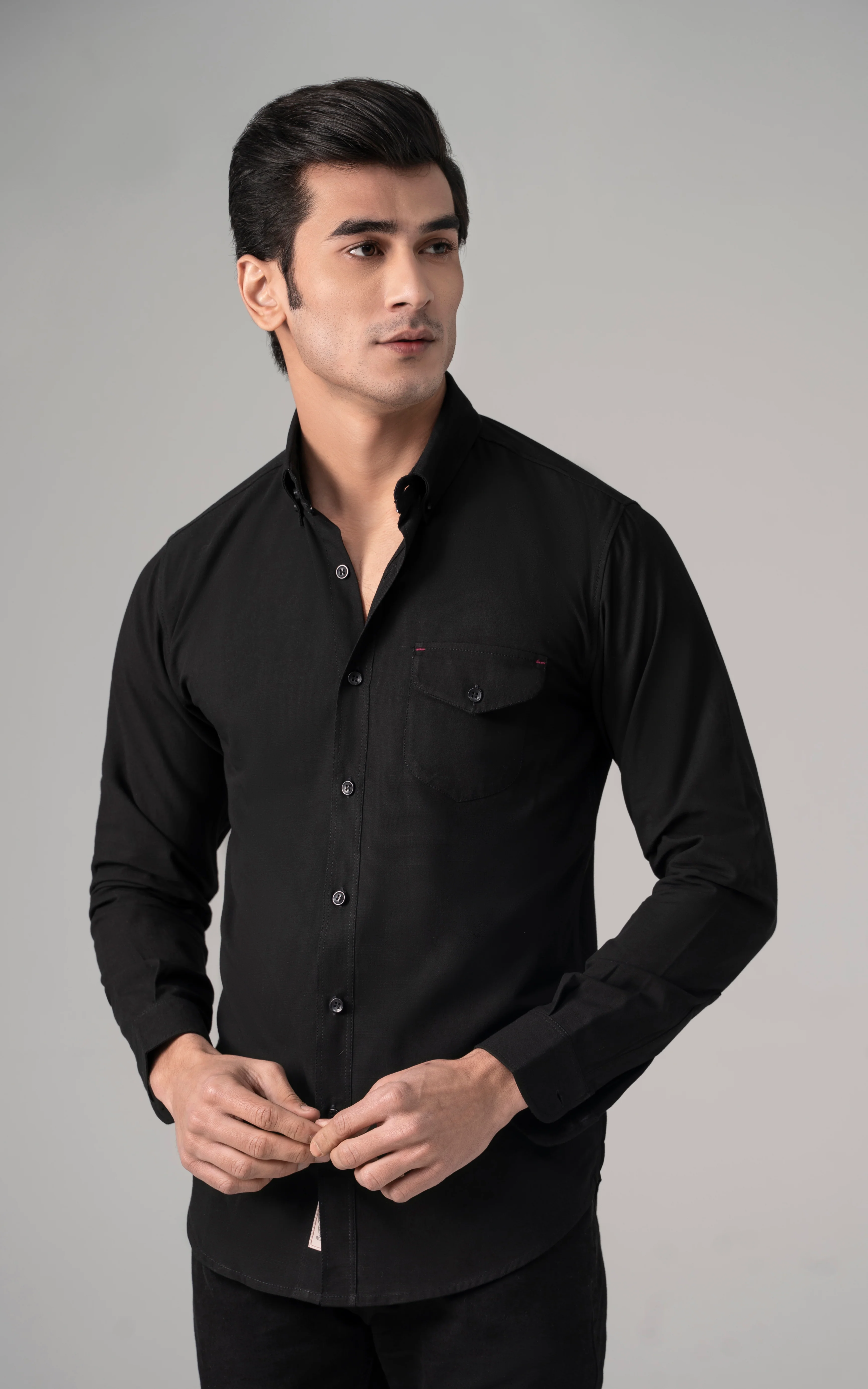 CASUAL SHIRT BLACK - Image 2
