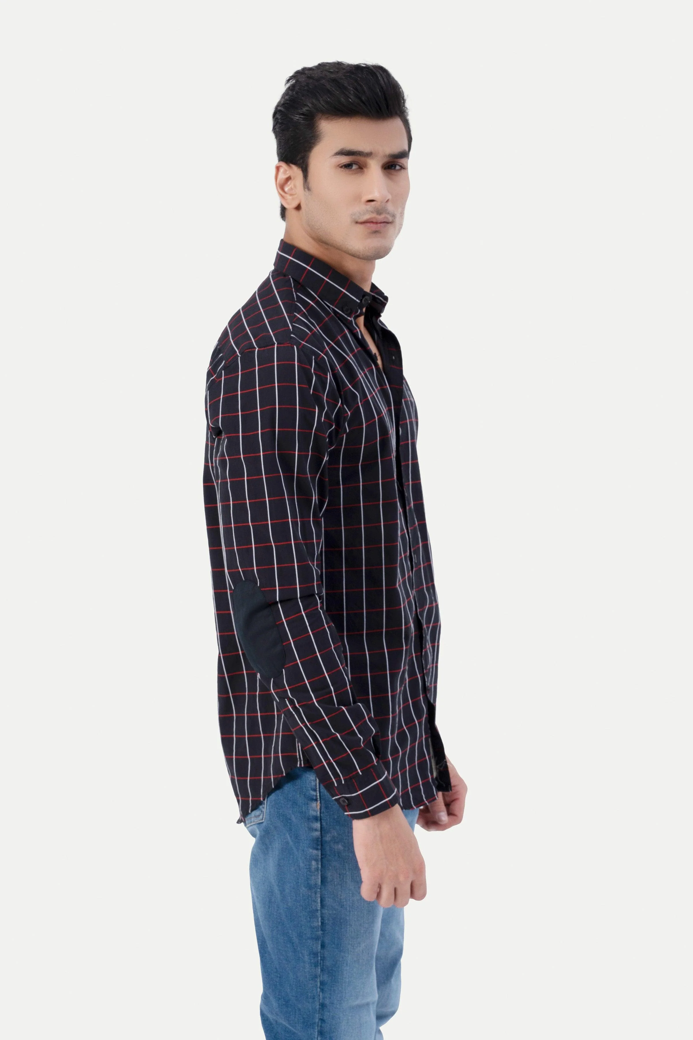 CASUAL SHIRT BLACK CHECK - Image 3