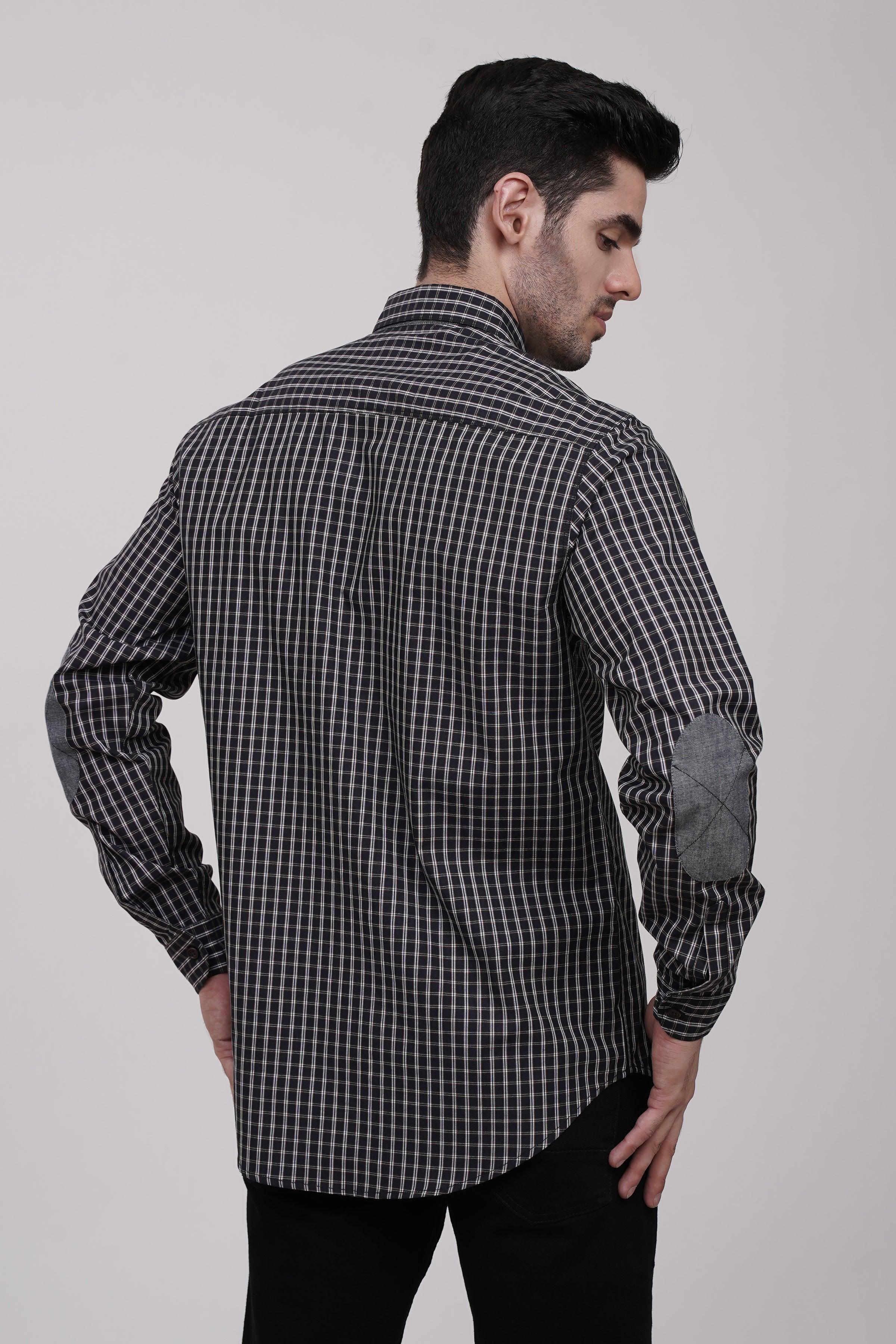 CASUAL SHIRT BLACK CHECK - Image 4