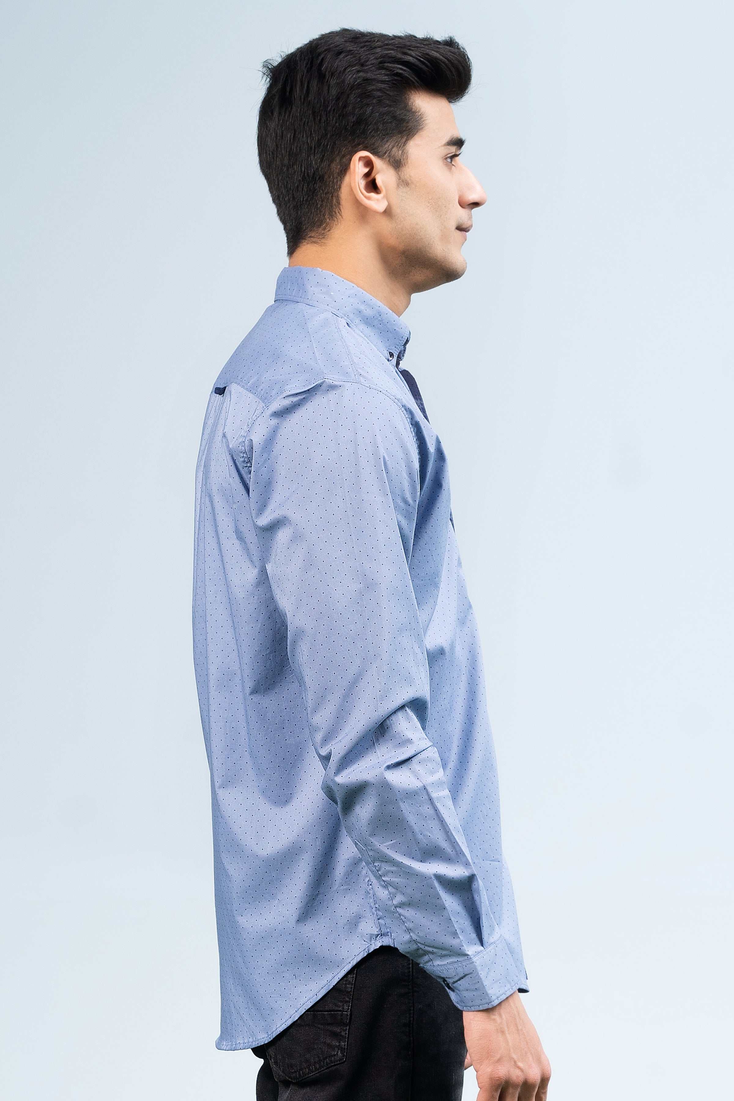 CASUAL SHIRT BLUE - Image 3
