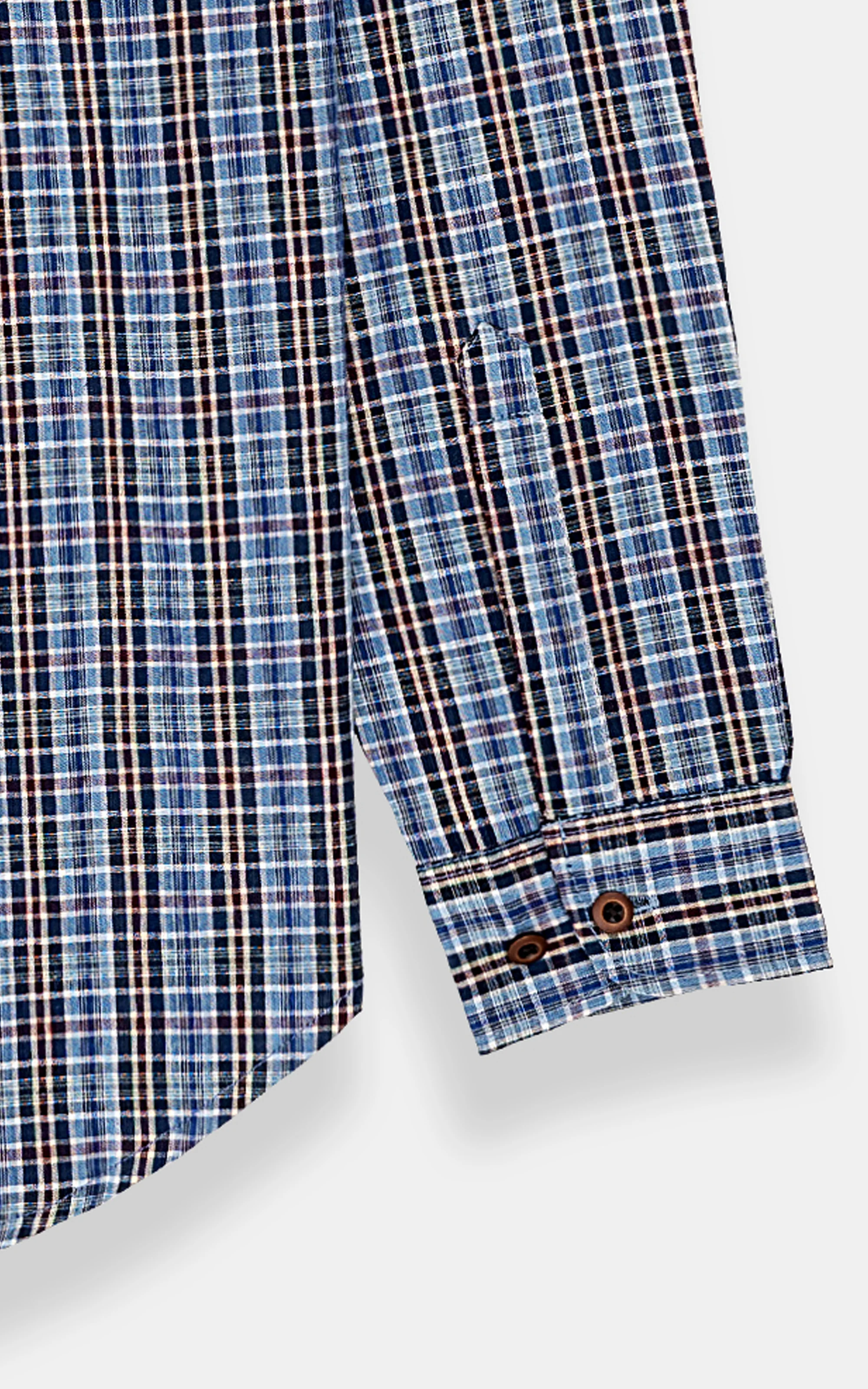 CASUAL SHIRT BLUE CHECK - Image 4