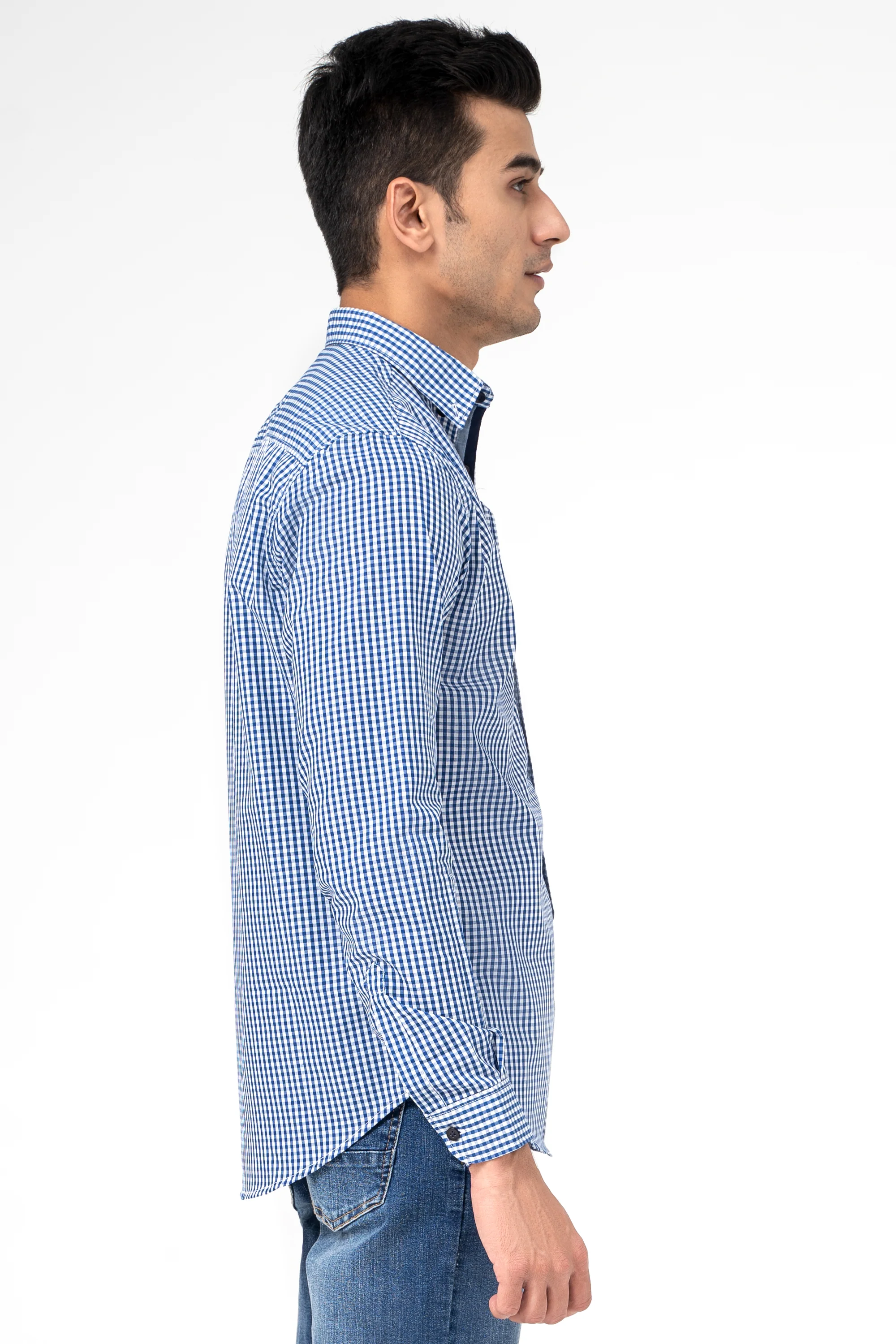 CASUAL SHIRT BLUE CHECK - Image 2