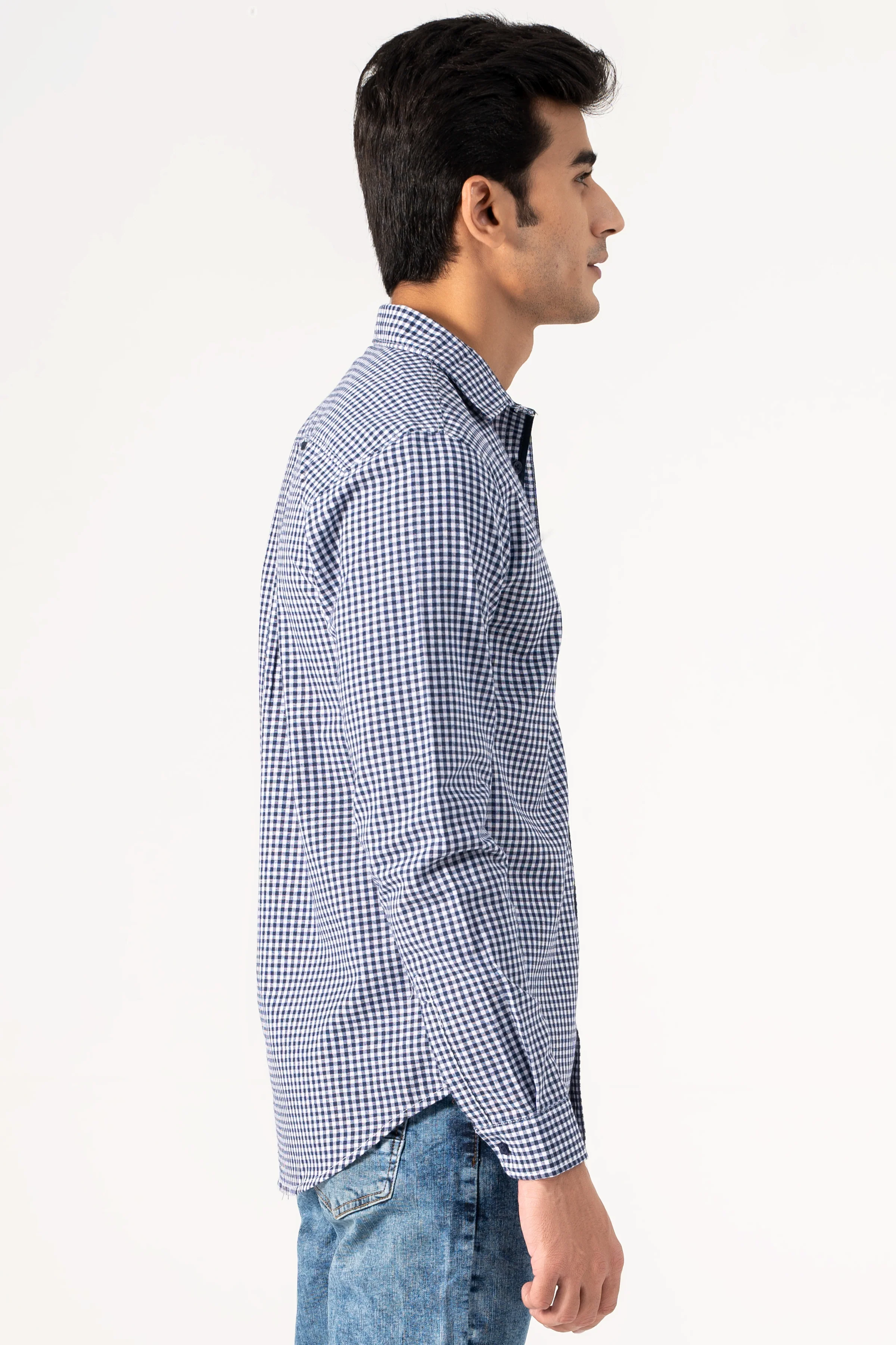 CASUAL SHIRT BLUE CHECK - Image 3