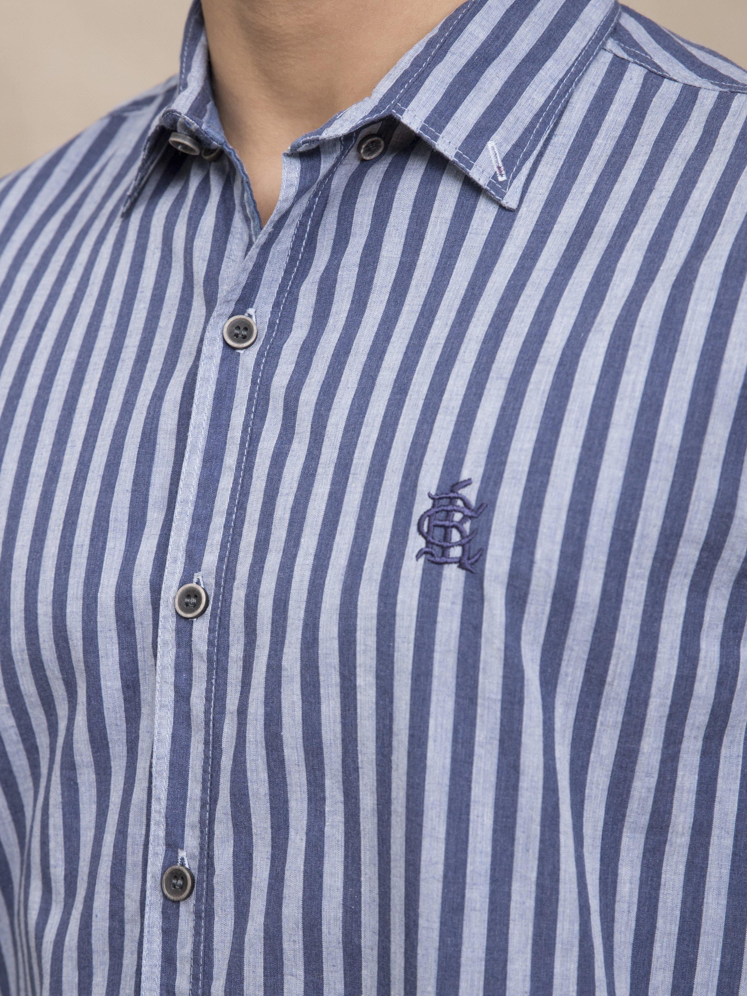 CASUAL SHIRT BLUE LINE - Image 4