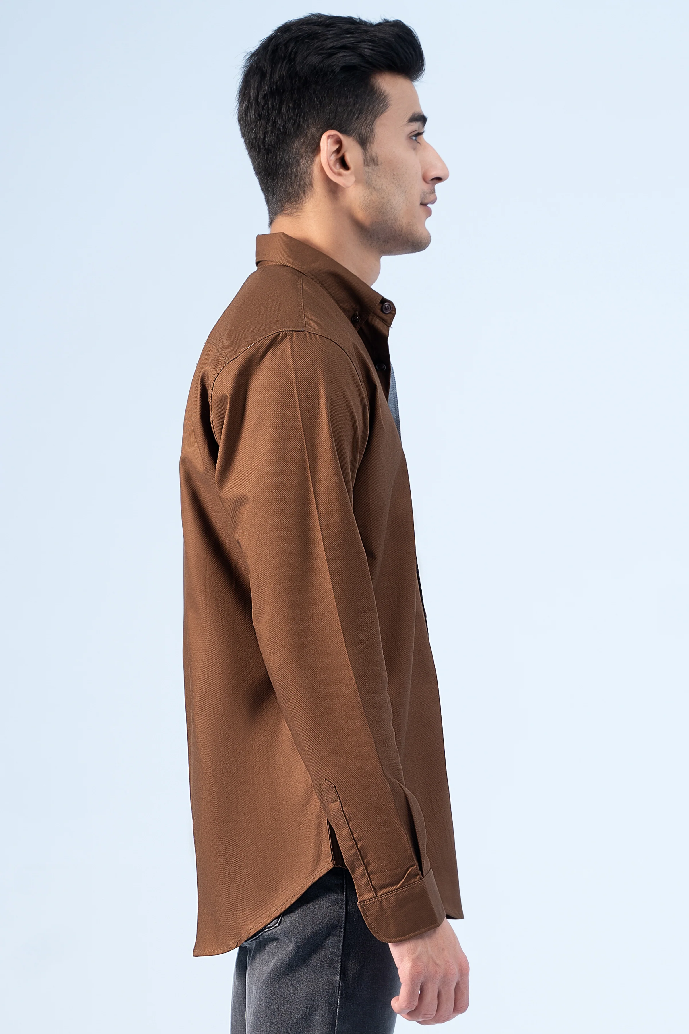 CASUAL SHIRT BROWN - Image 3