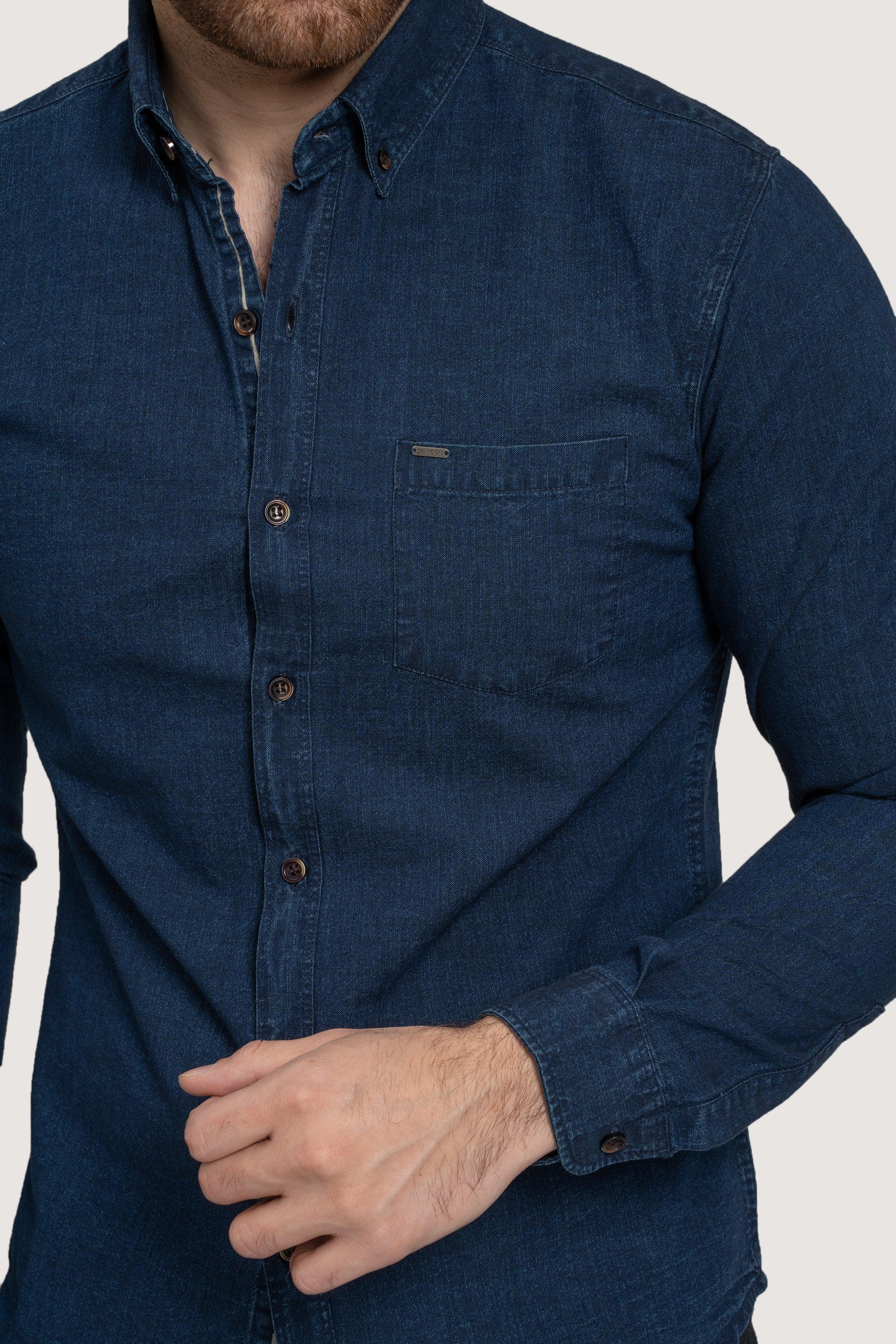 CASUAL SHIRT DENIM BLUE - Image 3