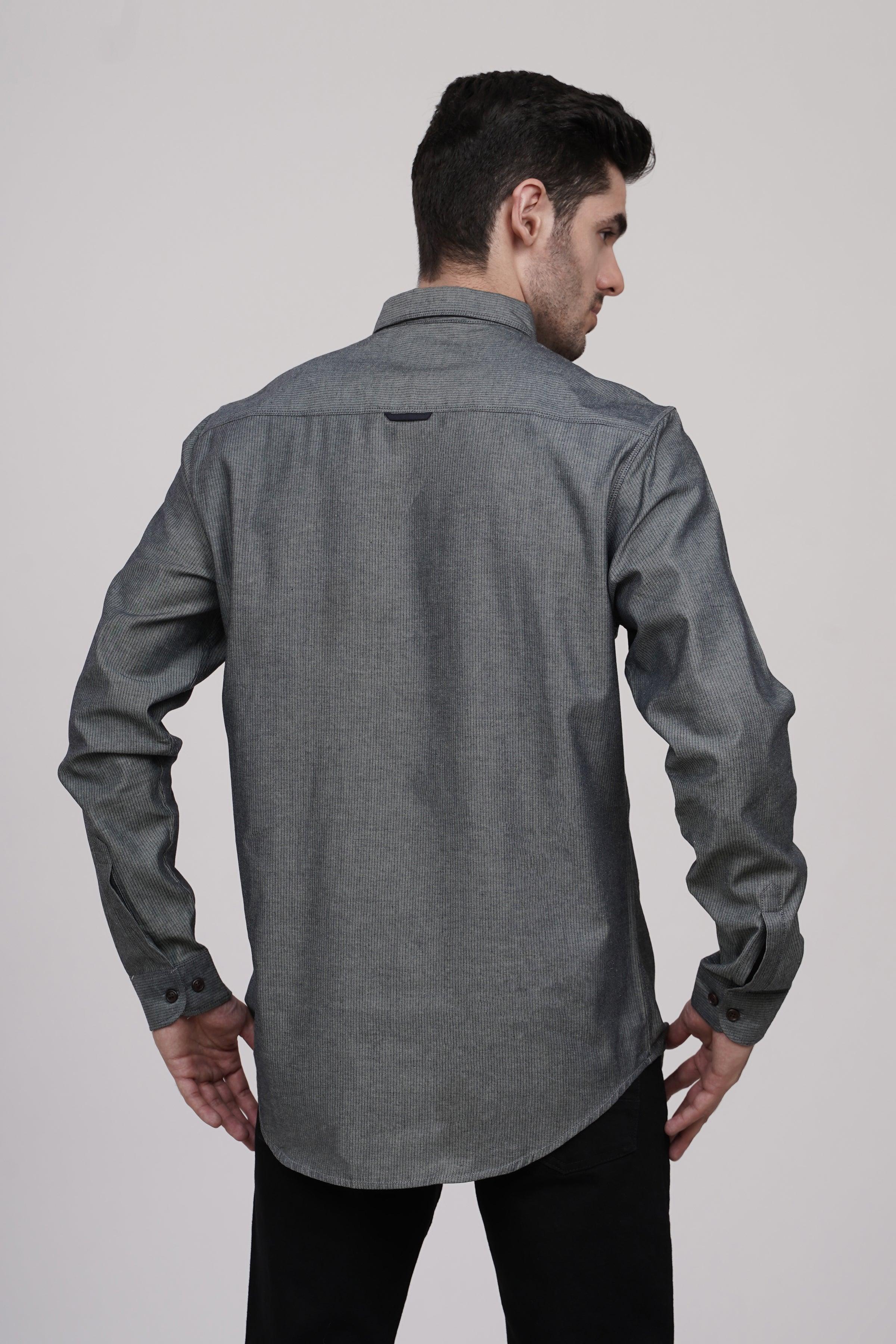 CASUAL SHIRT DENIM GREY - Image 2