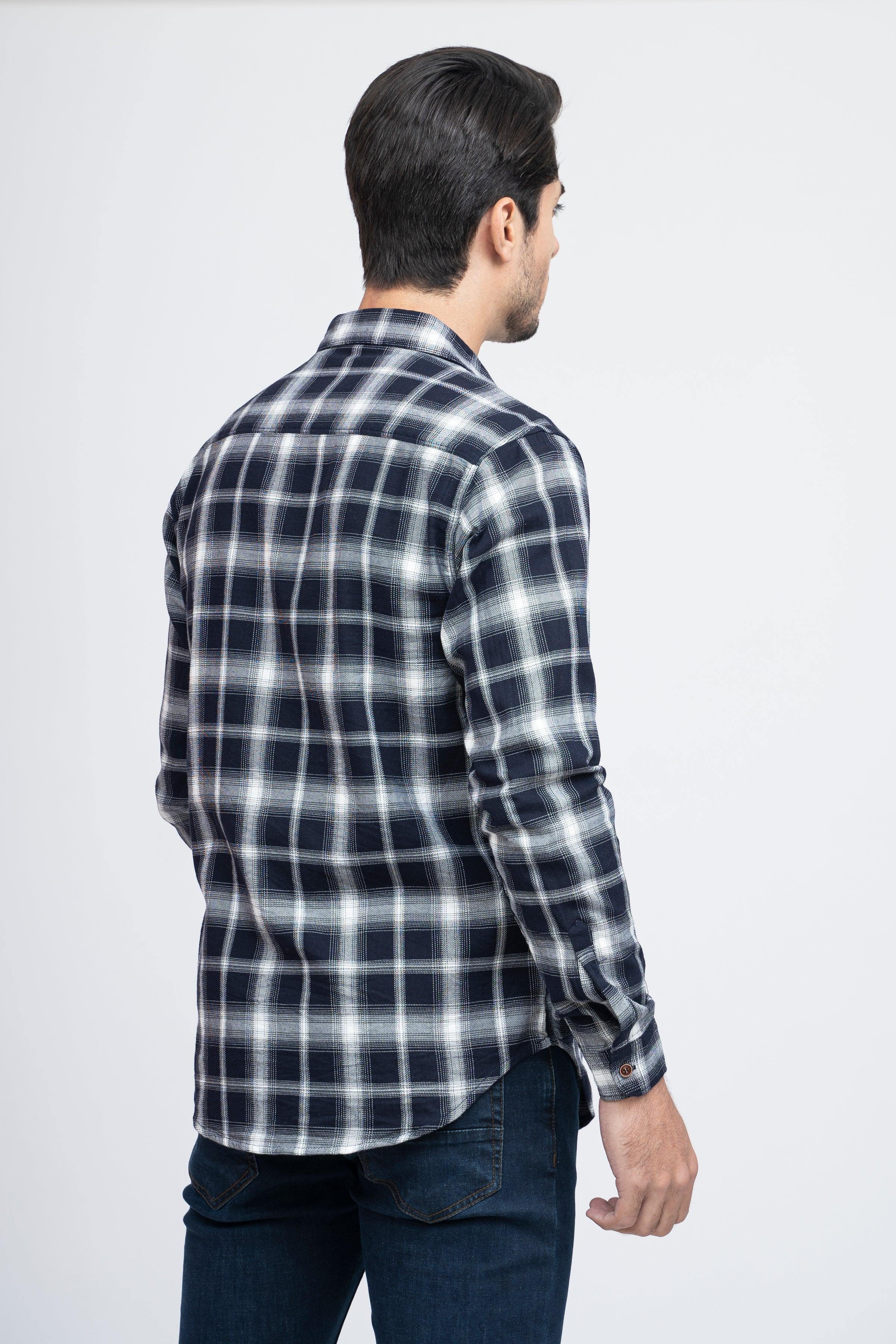 CASUAL SHIRT F/S BLACK CHECK - Image 3
