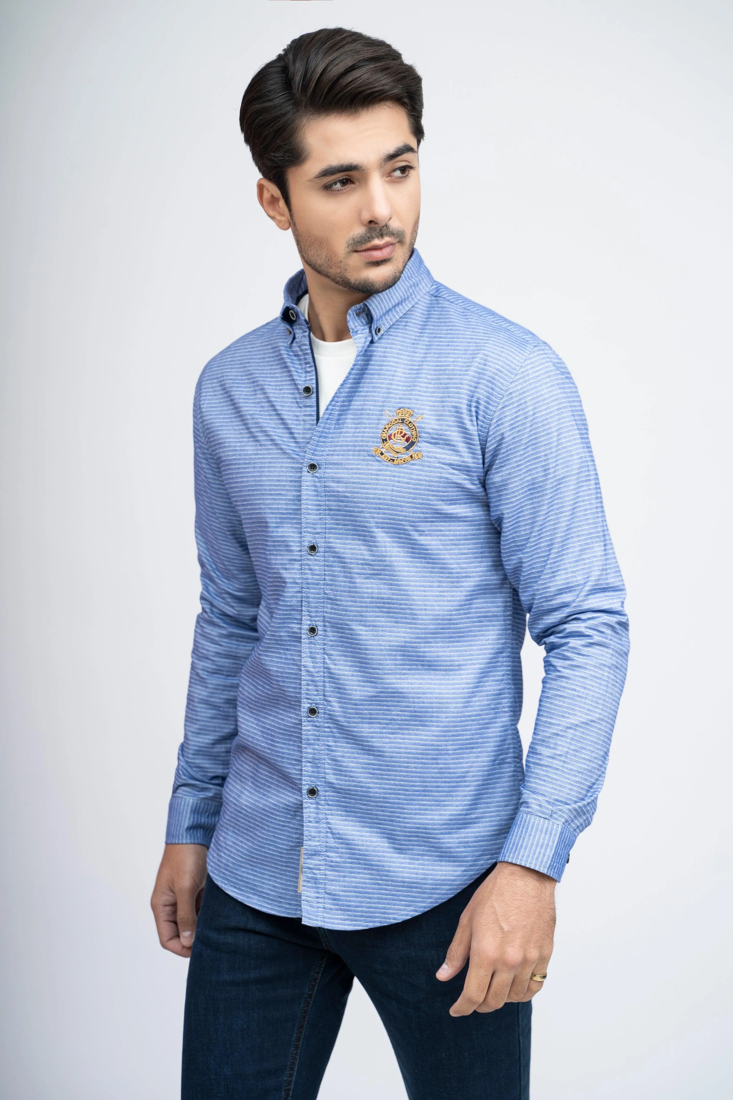 CASUAL SHIRT F/S BLUE - Image 2