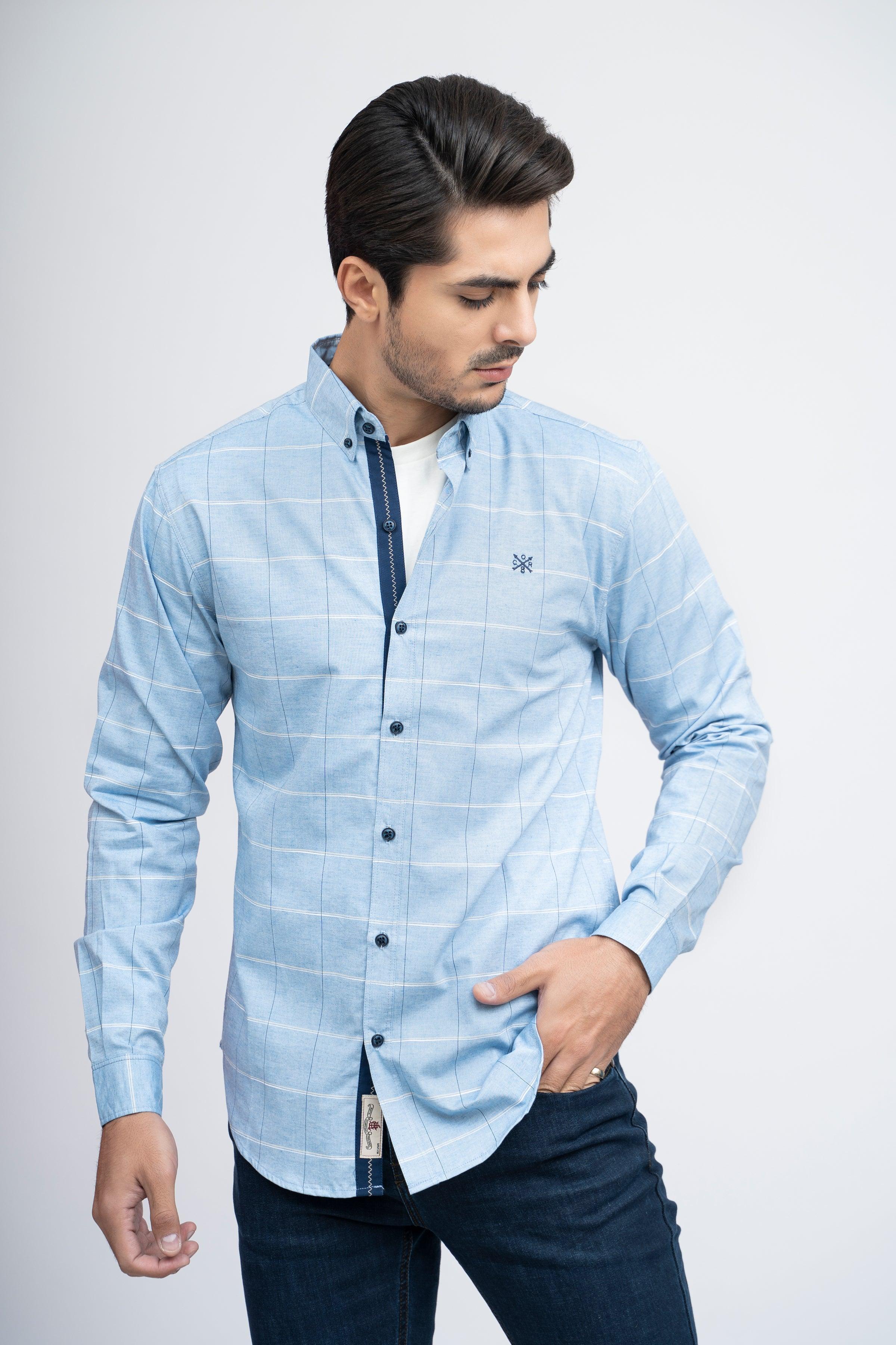 CASUAL SHIRT F/S SKY BLUE